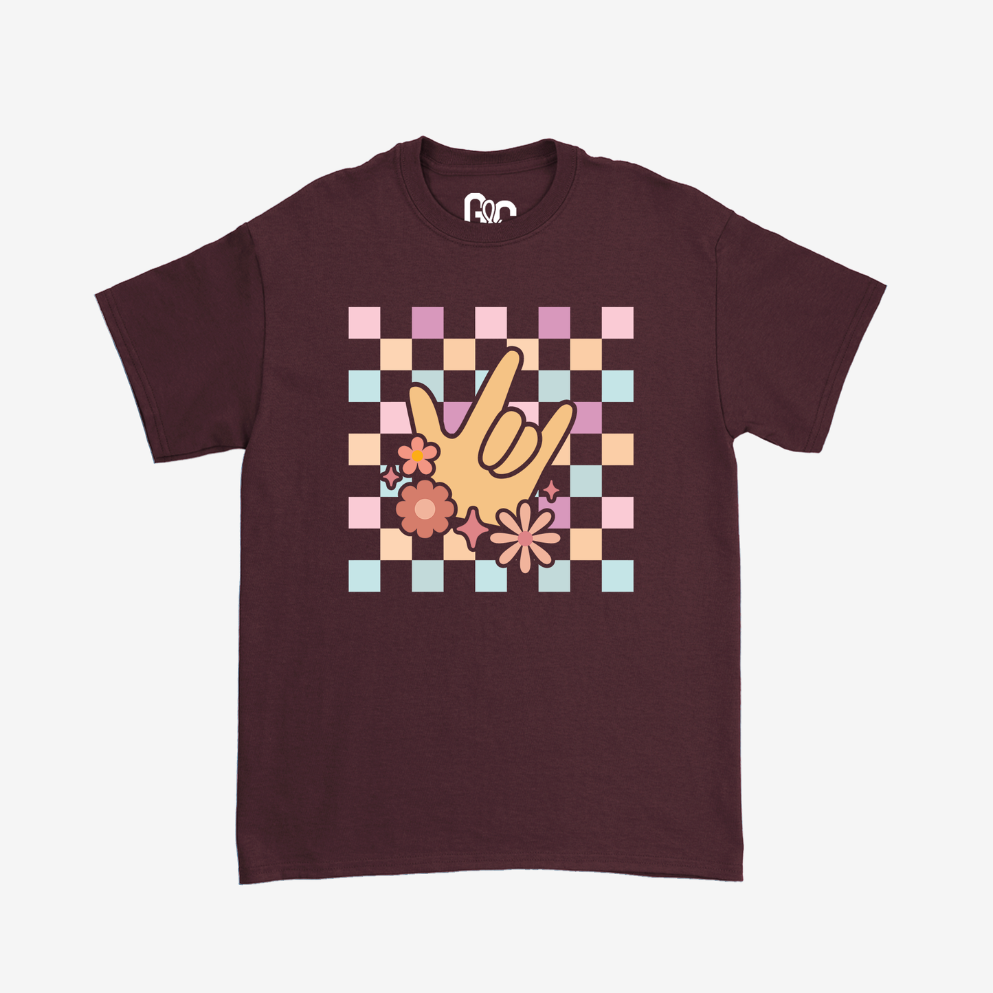 Girl Checkered & ILY Youth Tee