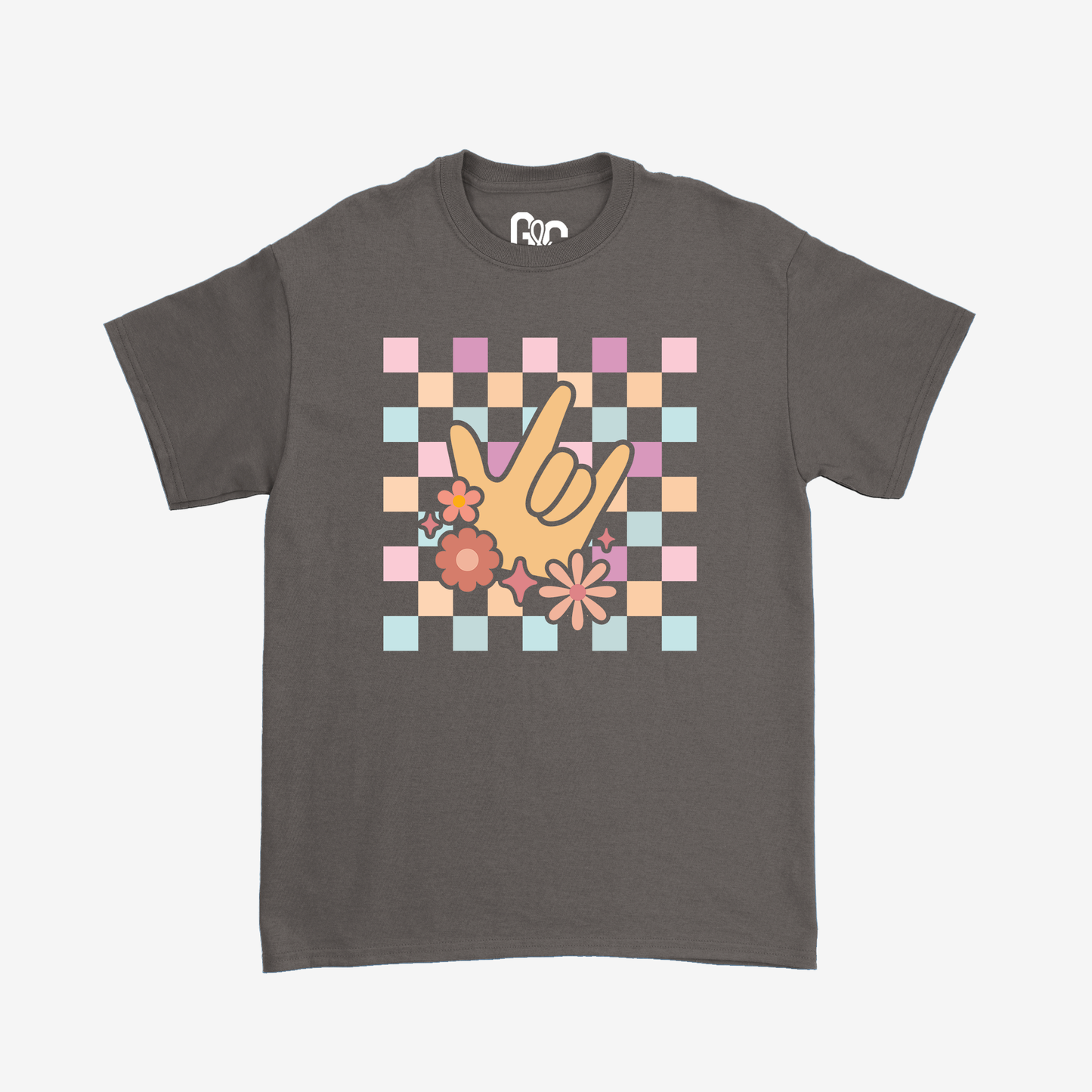 Girl Checkered & ILY Youth Tee