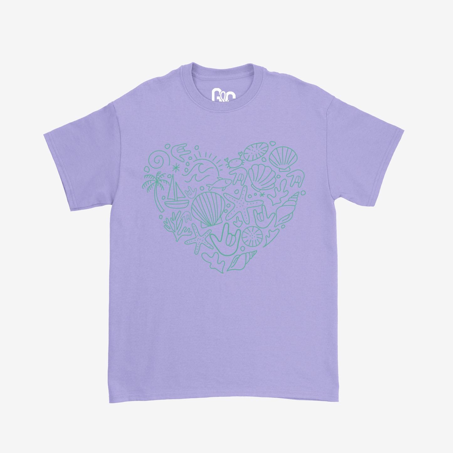 Sea Heart Doodle Tee