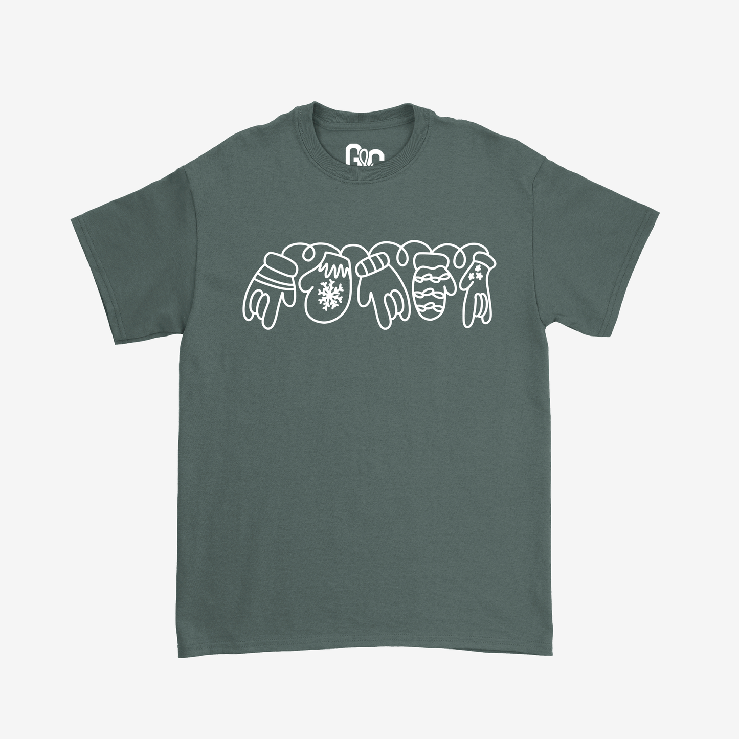 Christmas Mittens ILY Tee
