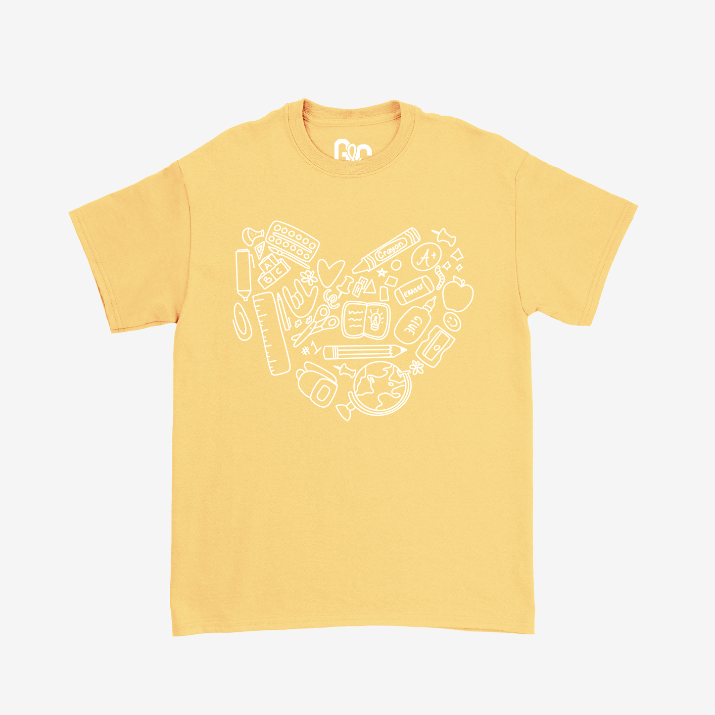 Teacher Heart Doodle Tee