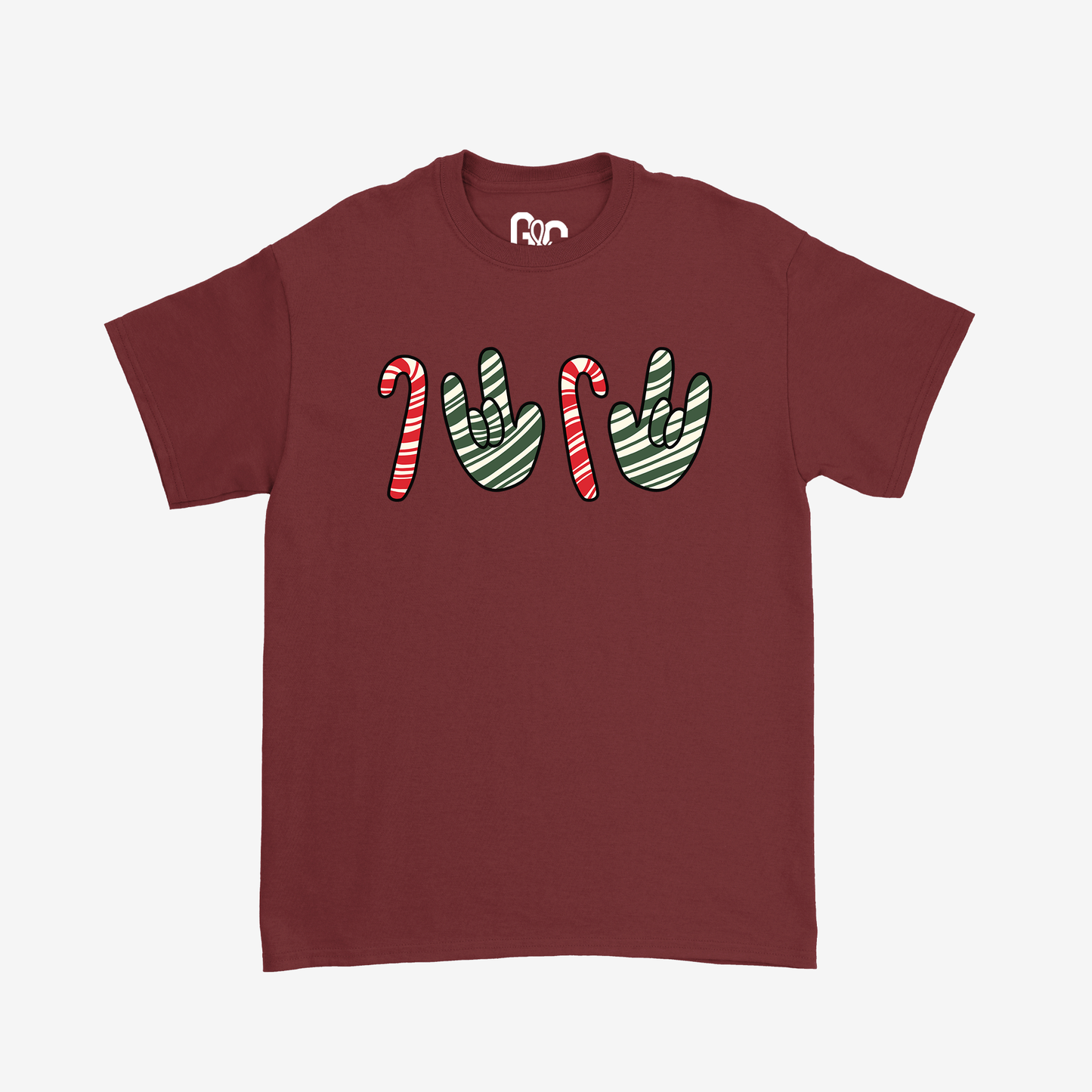 Candy Cane & ILY Tee