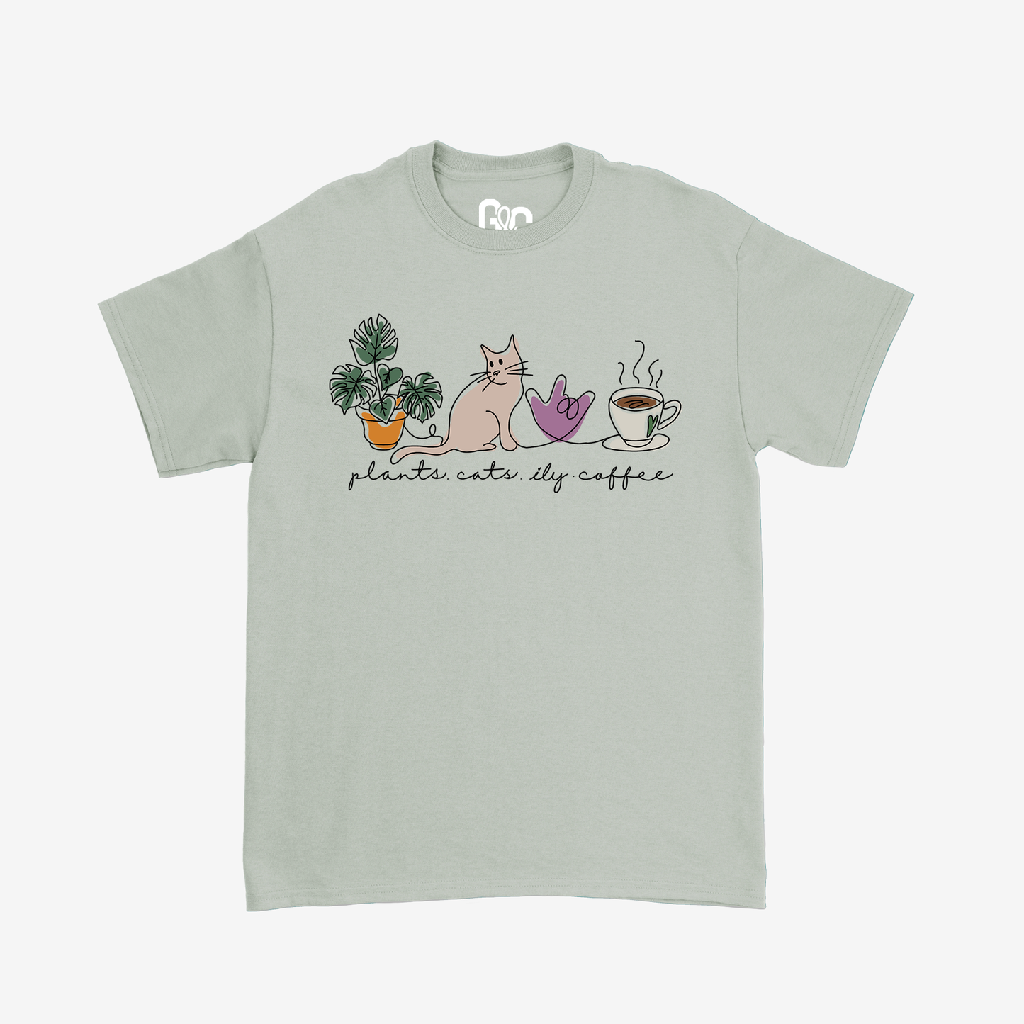 Plants Cats ILY Tee