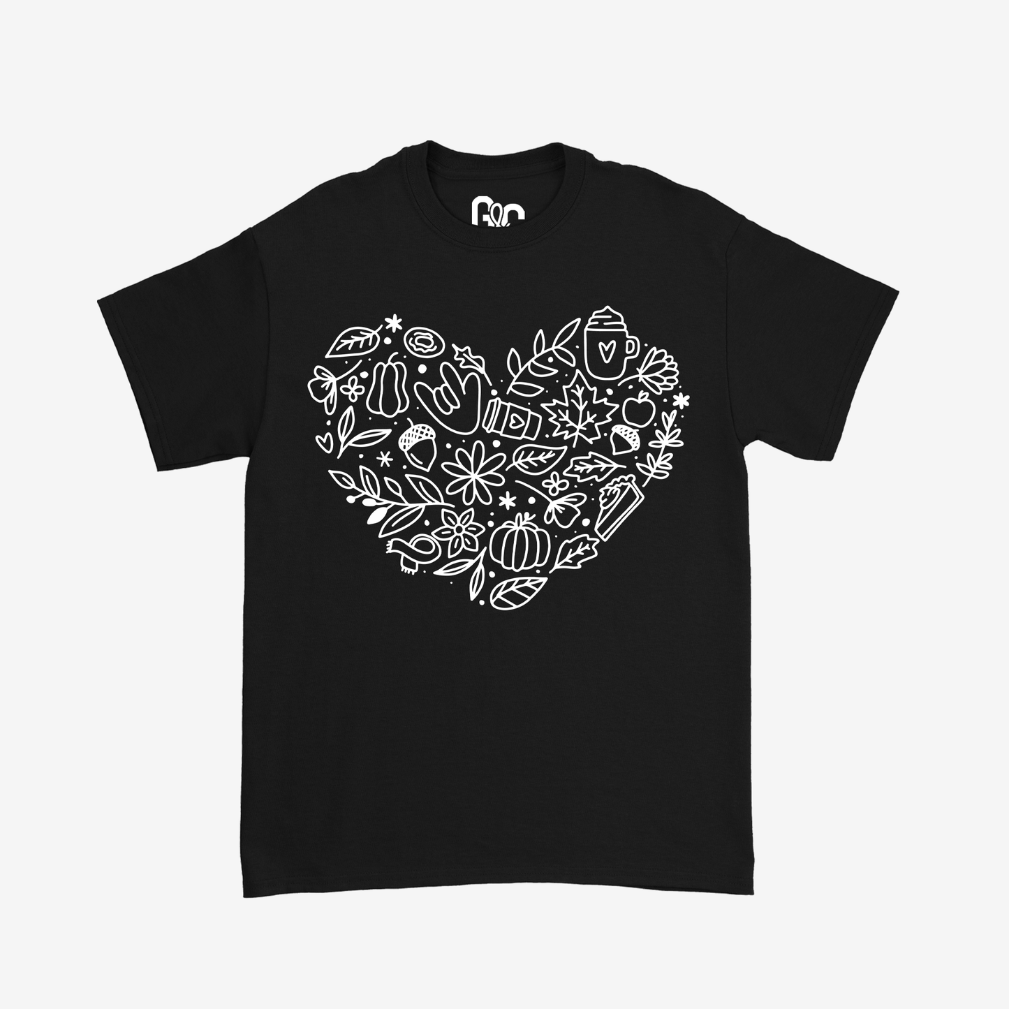 Autumn Heart Doodle Tee