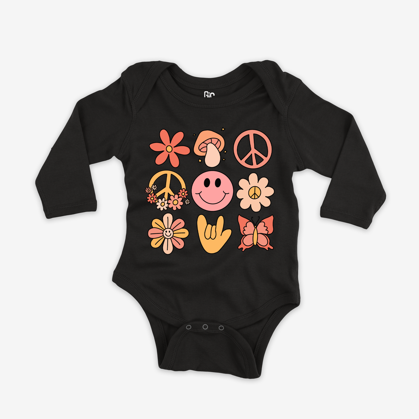 Love & Peace Onesie Sleeve