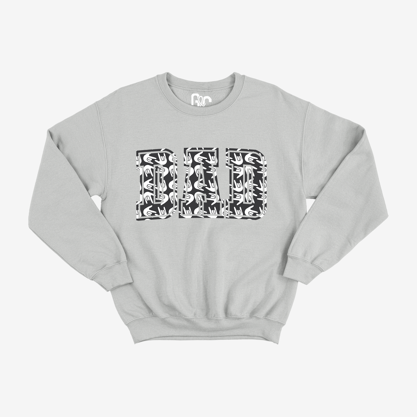 Dad Varsity Grey ILY Crewneck