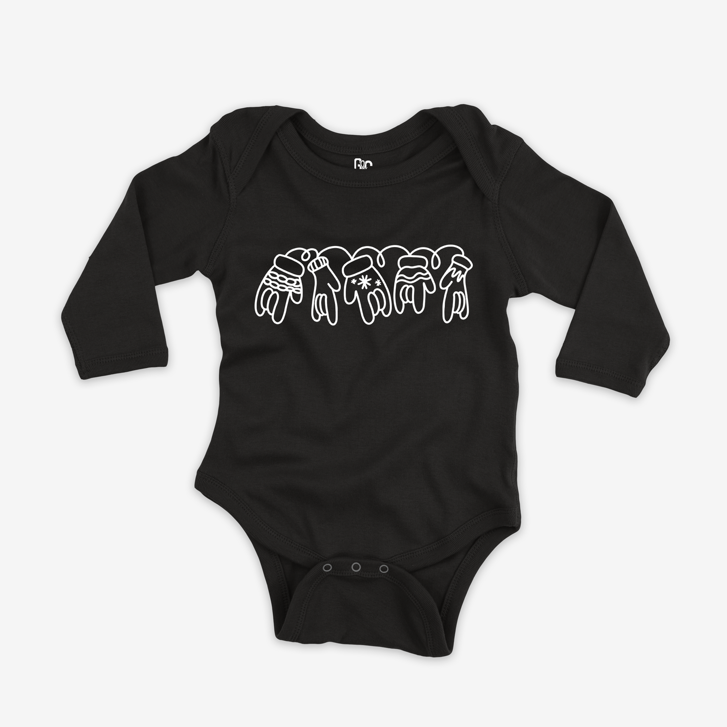 ILY Mittens Onesie Sleeve
