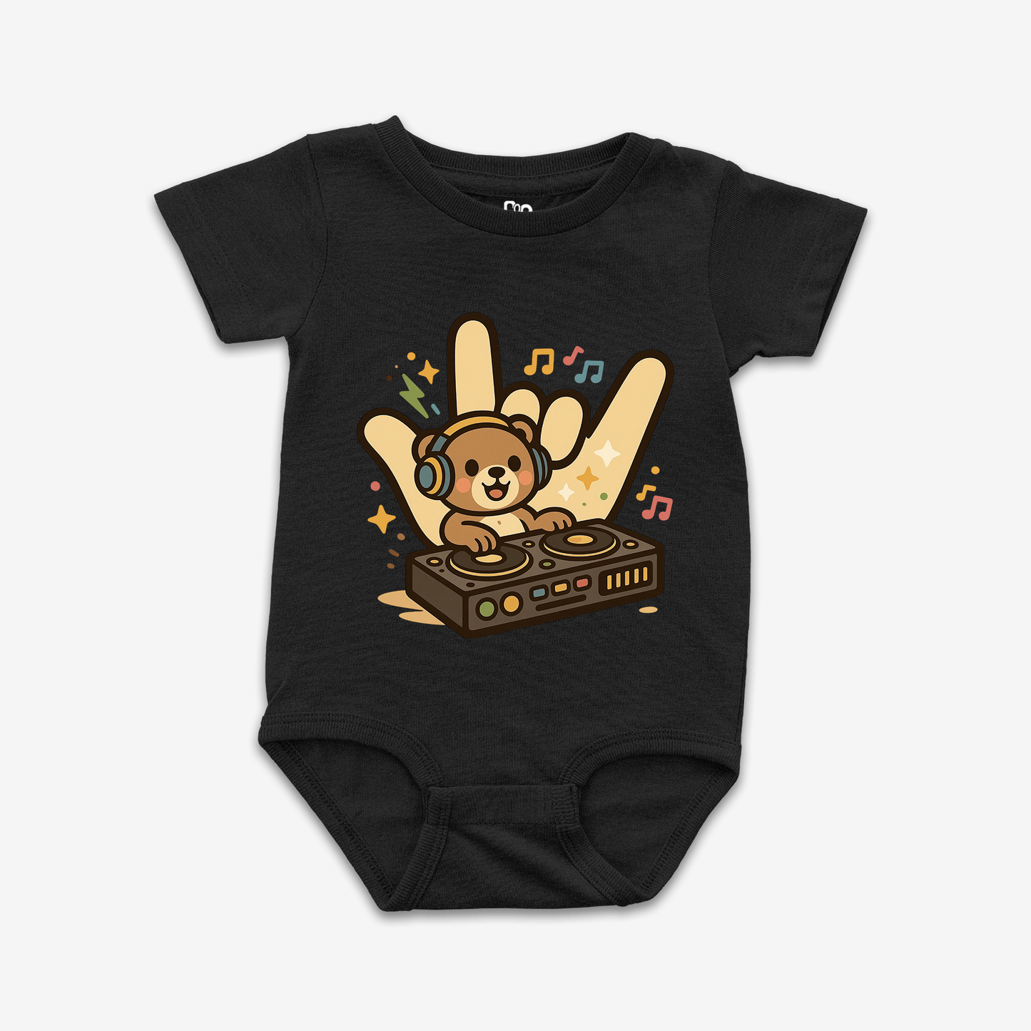 DJ Bear ILY Onesie Tee