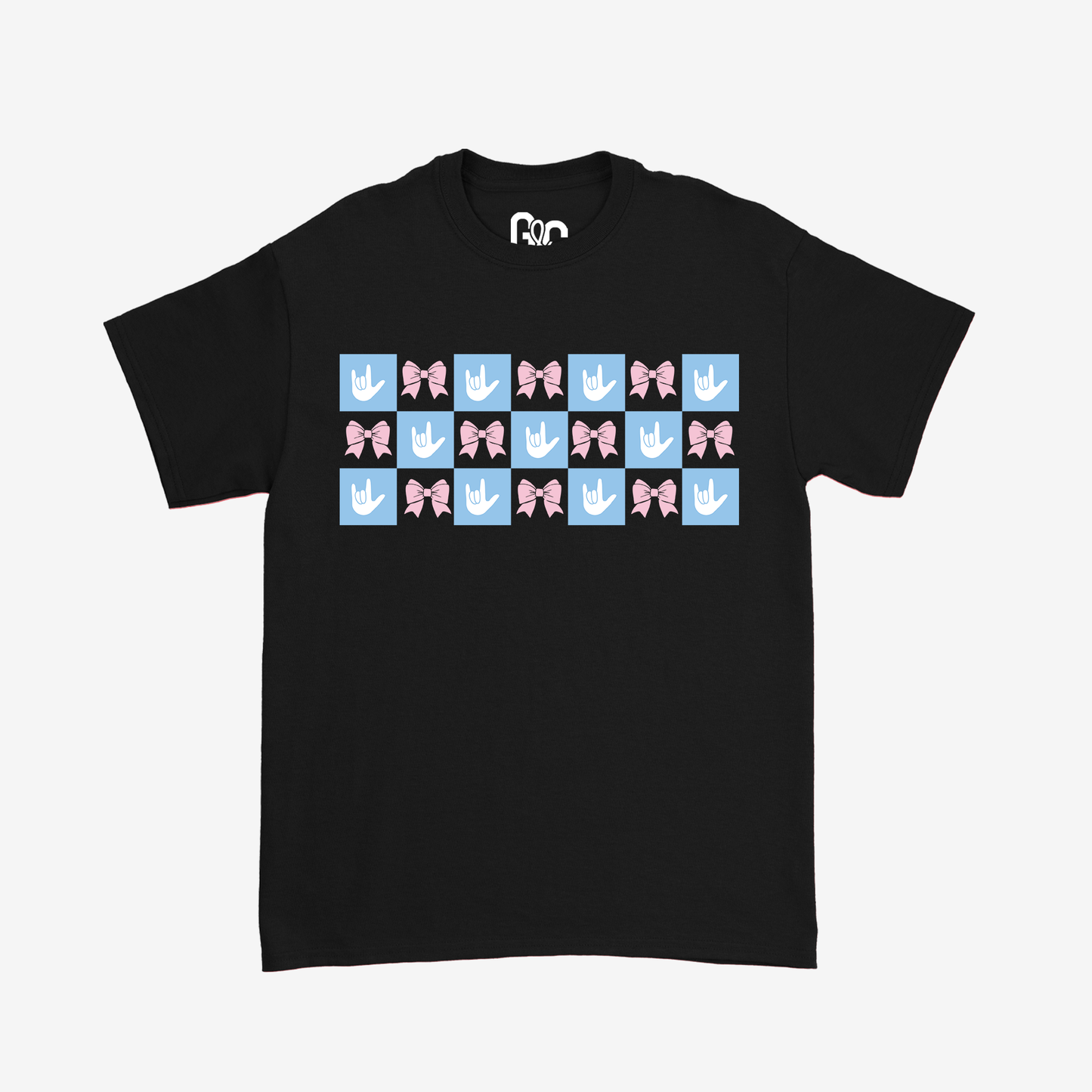 Checkered ILY Coquette Tee