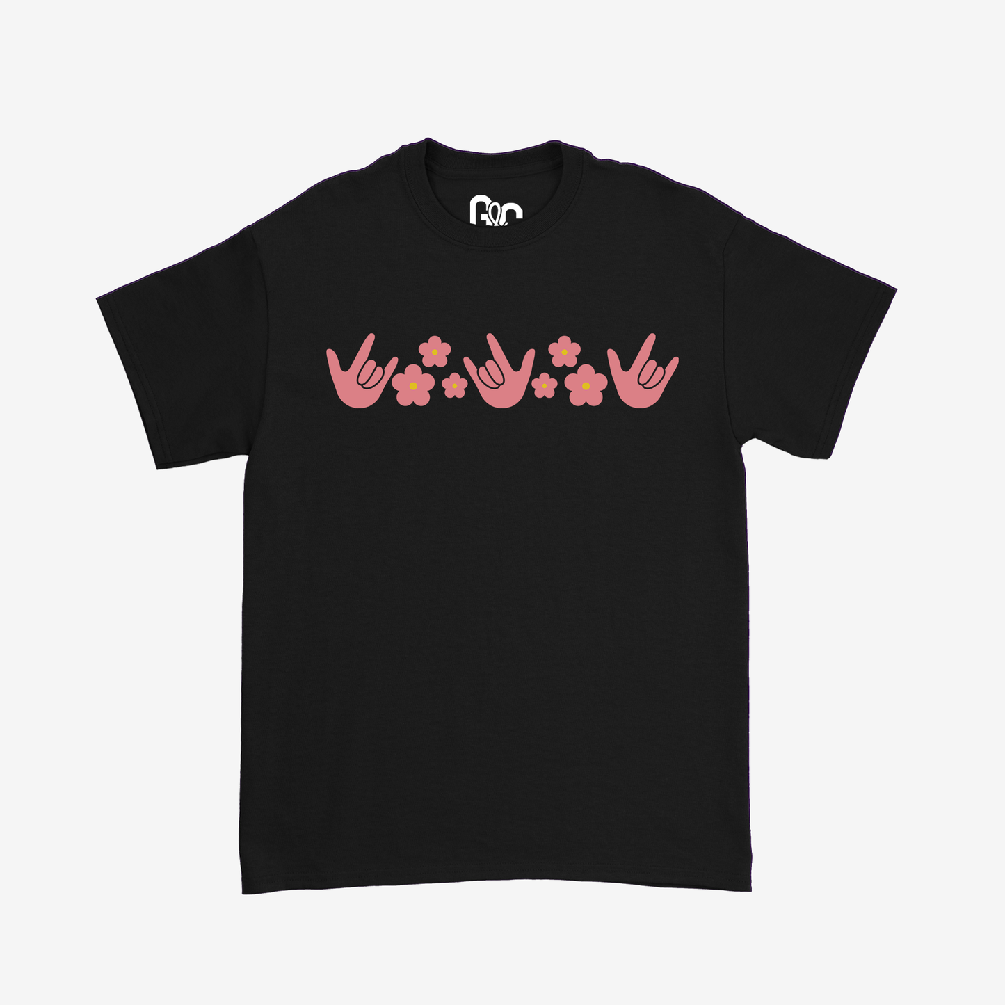 ILY Flower Pattern Youth Tee