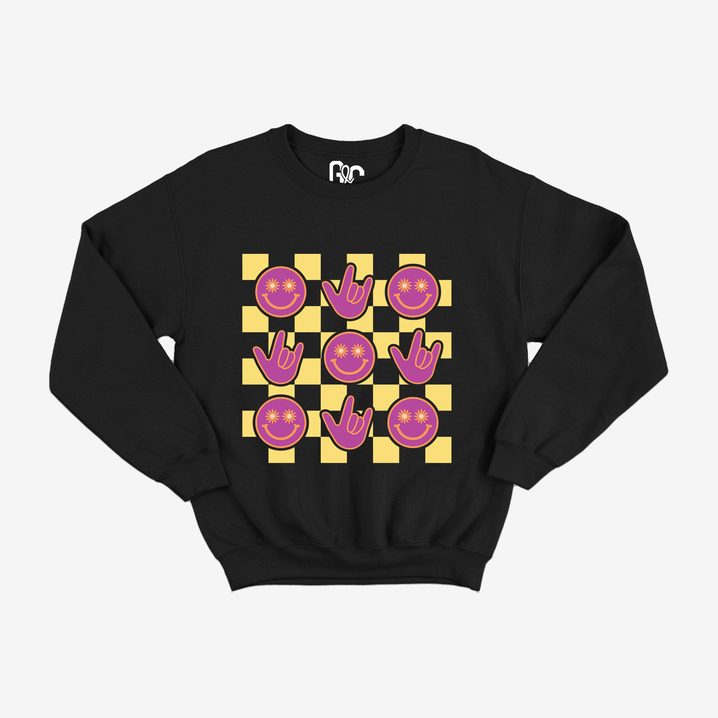 Flower Smiley Crewneck