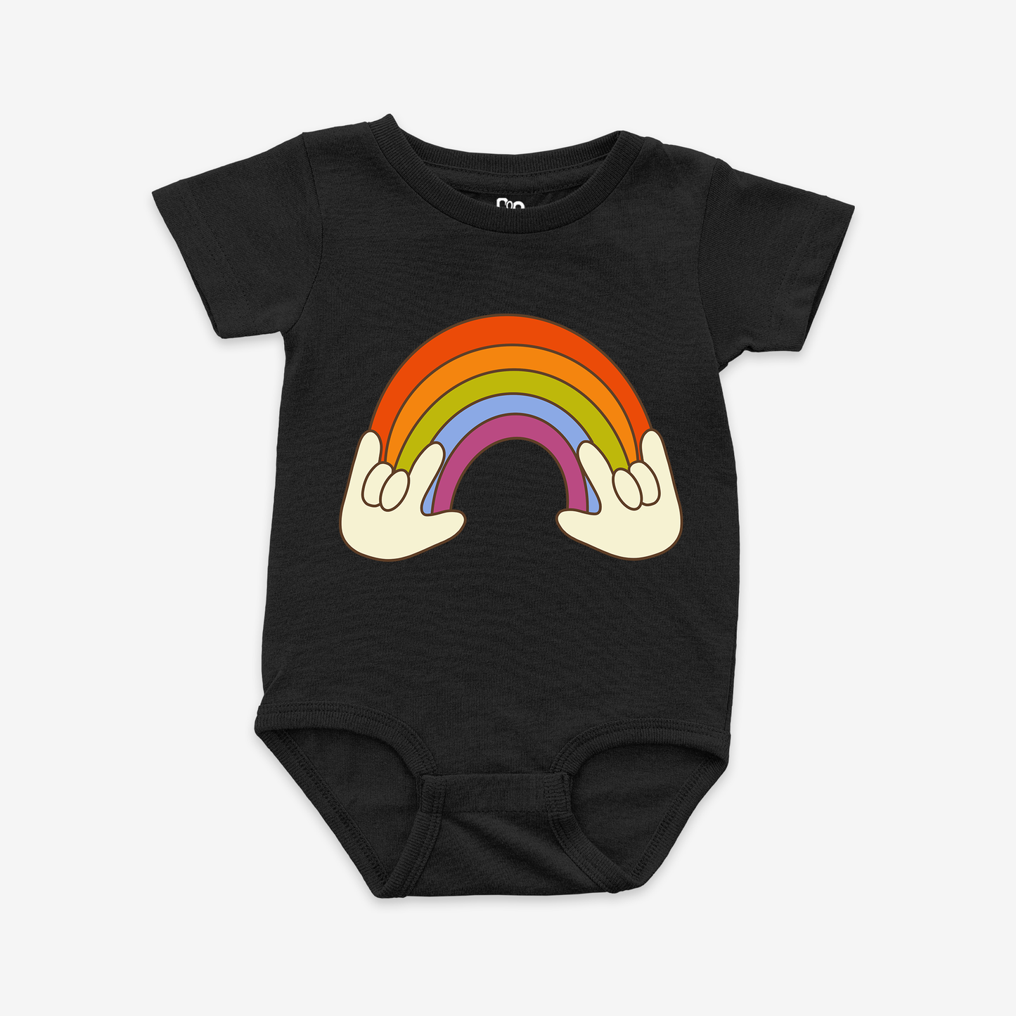 Retro ILY Rainbow Onesie Tee