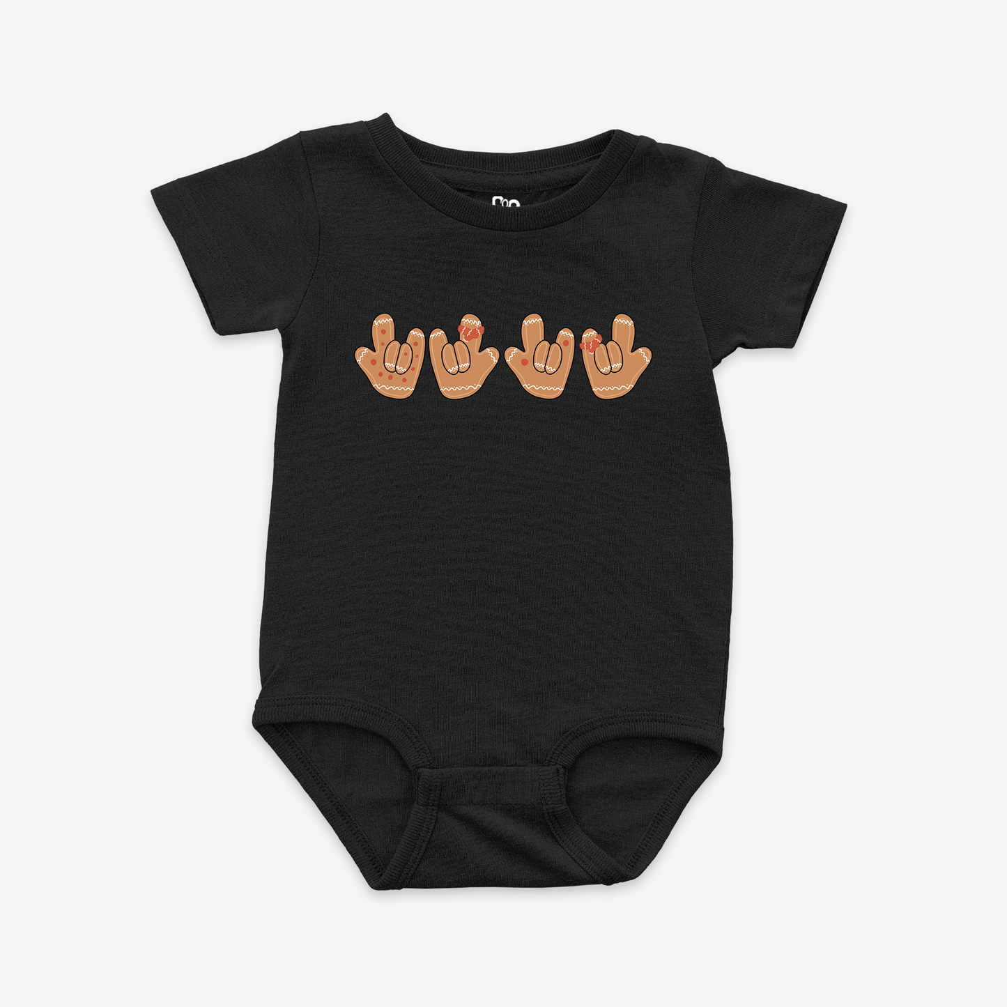 Gingerbread ILY Onesie Tee