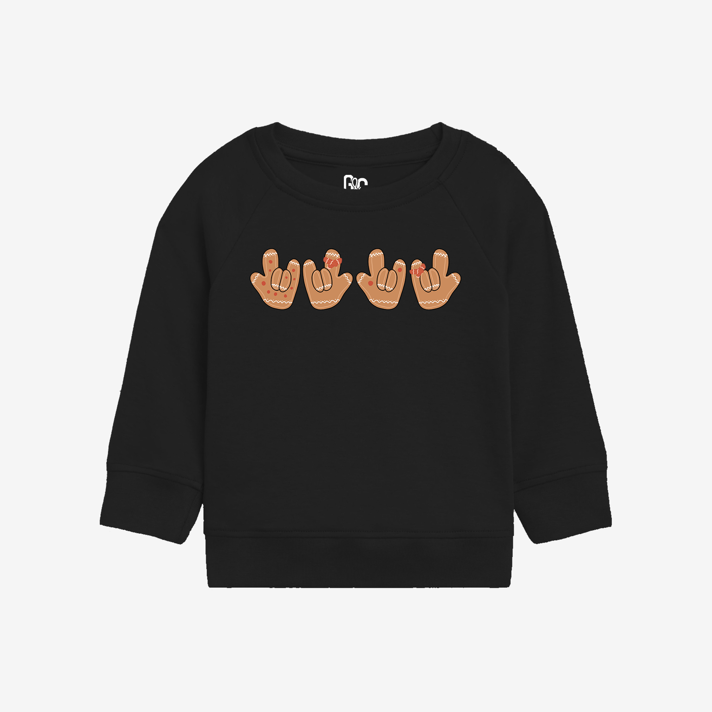 Gingerbread ILY Toddler Crewneck