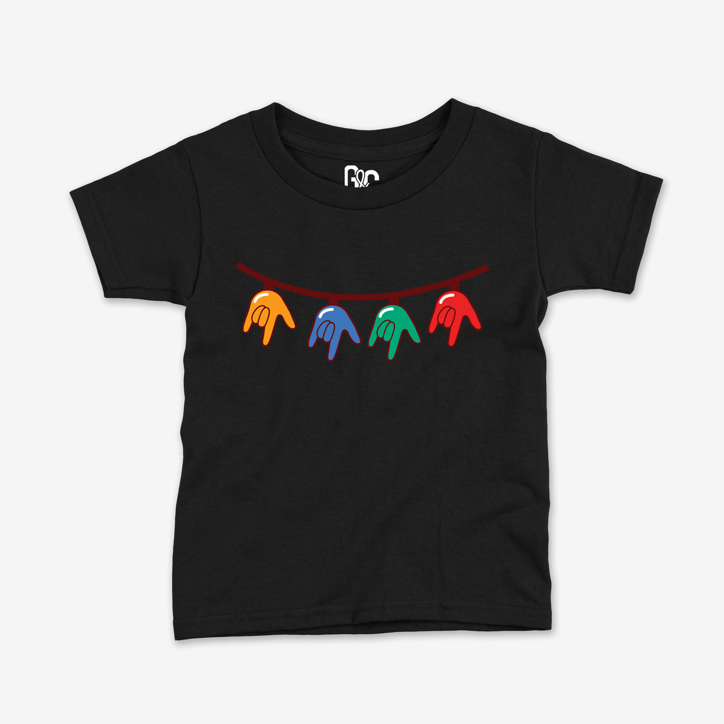 Christmas Light Bulb ILY Toddler Tee