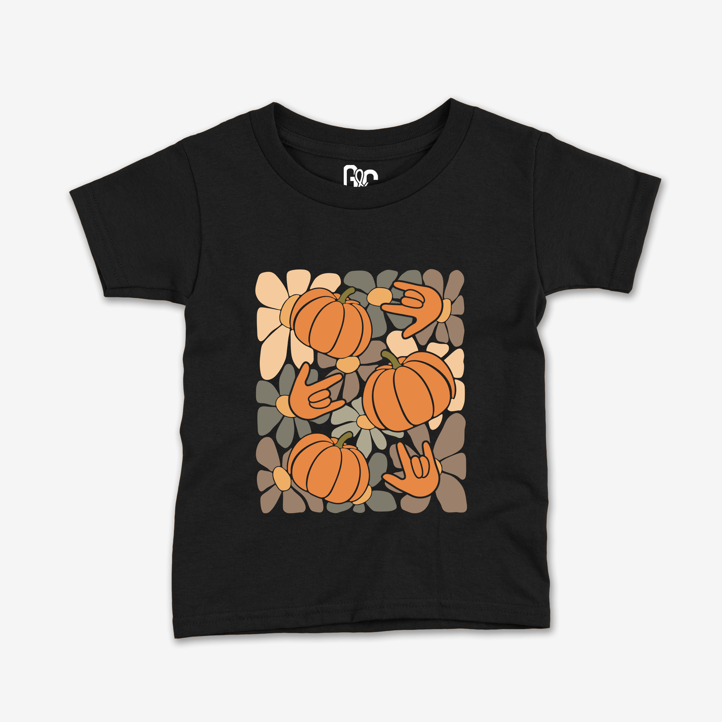 Flower Pumpkin Toddler Tee
