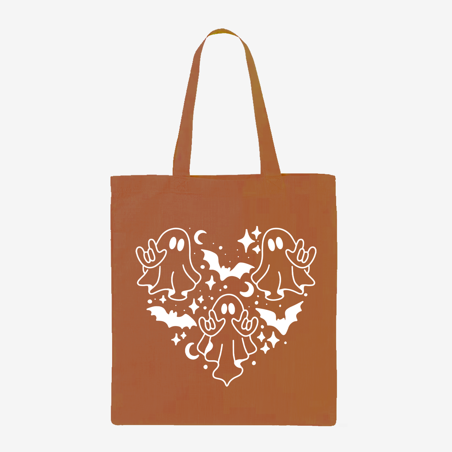 Ghost heart & ILY Tote Bag