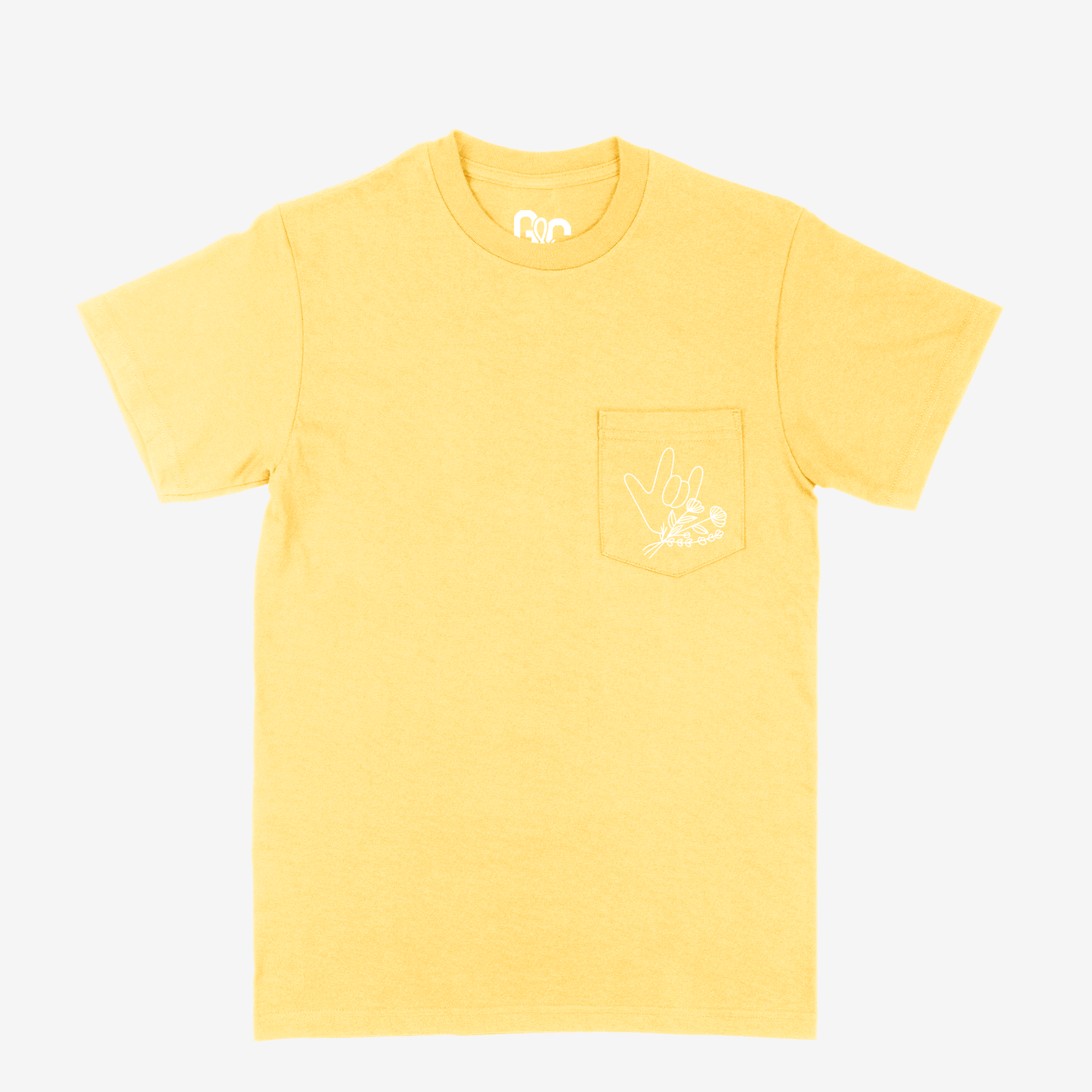 Floral & ILY Pocket Tee