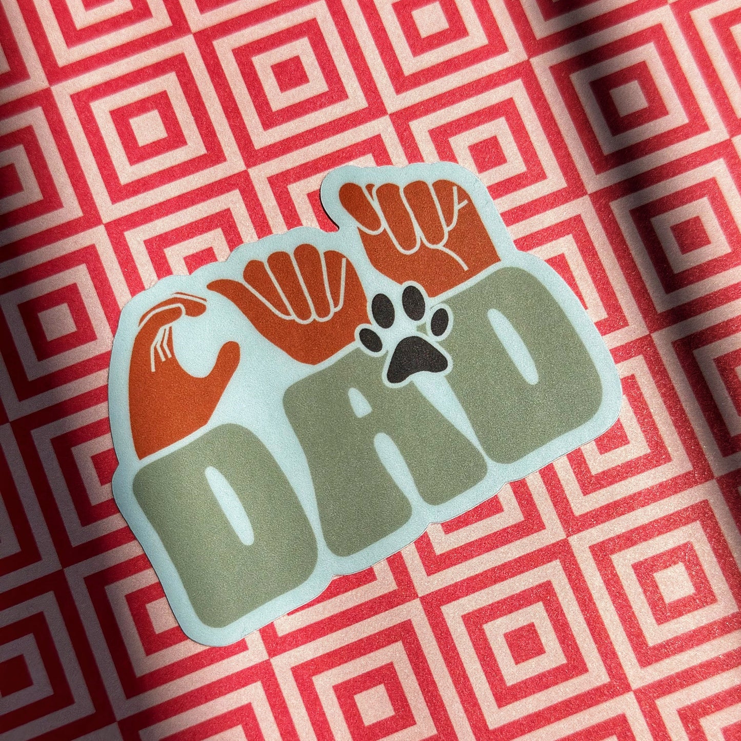 Cat Dad Sticker