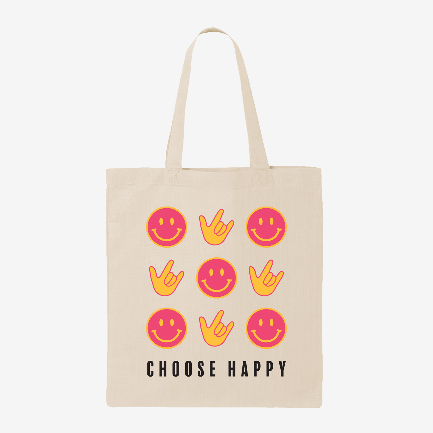 Choose Happy ILY Tote Bag