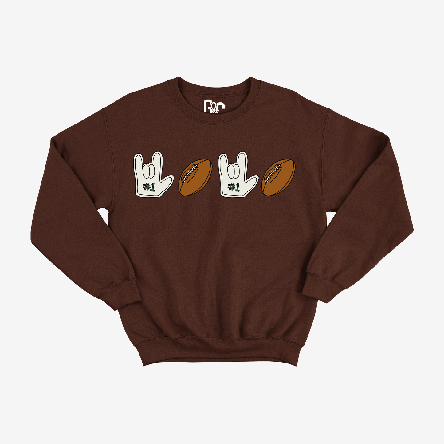 Football & ILY Crewneck