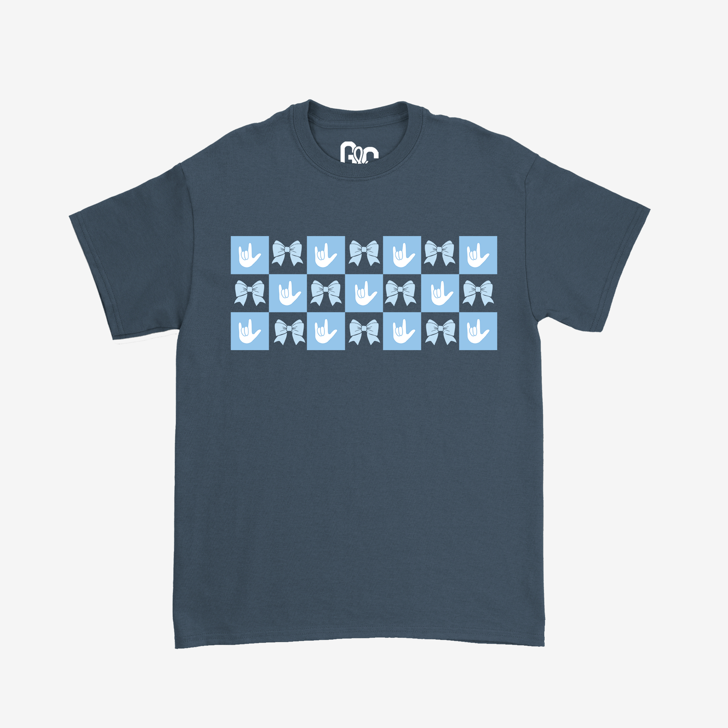 Boy Checkered ILY Coquette Tee