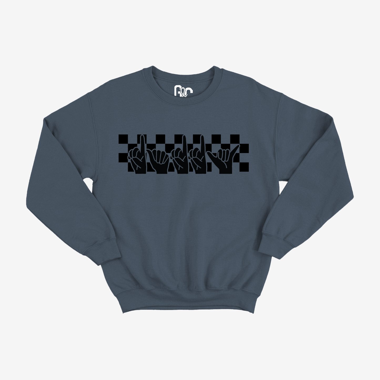 Checked Daddy Crewneck
