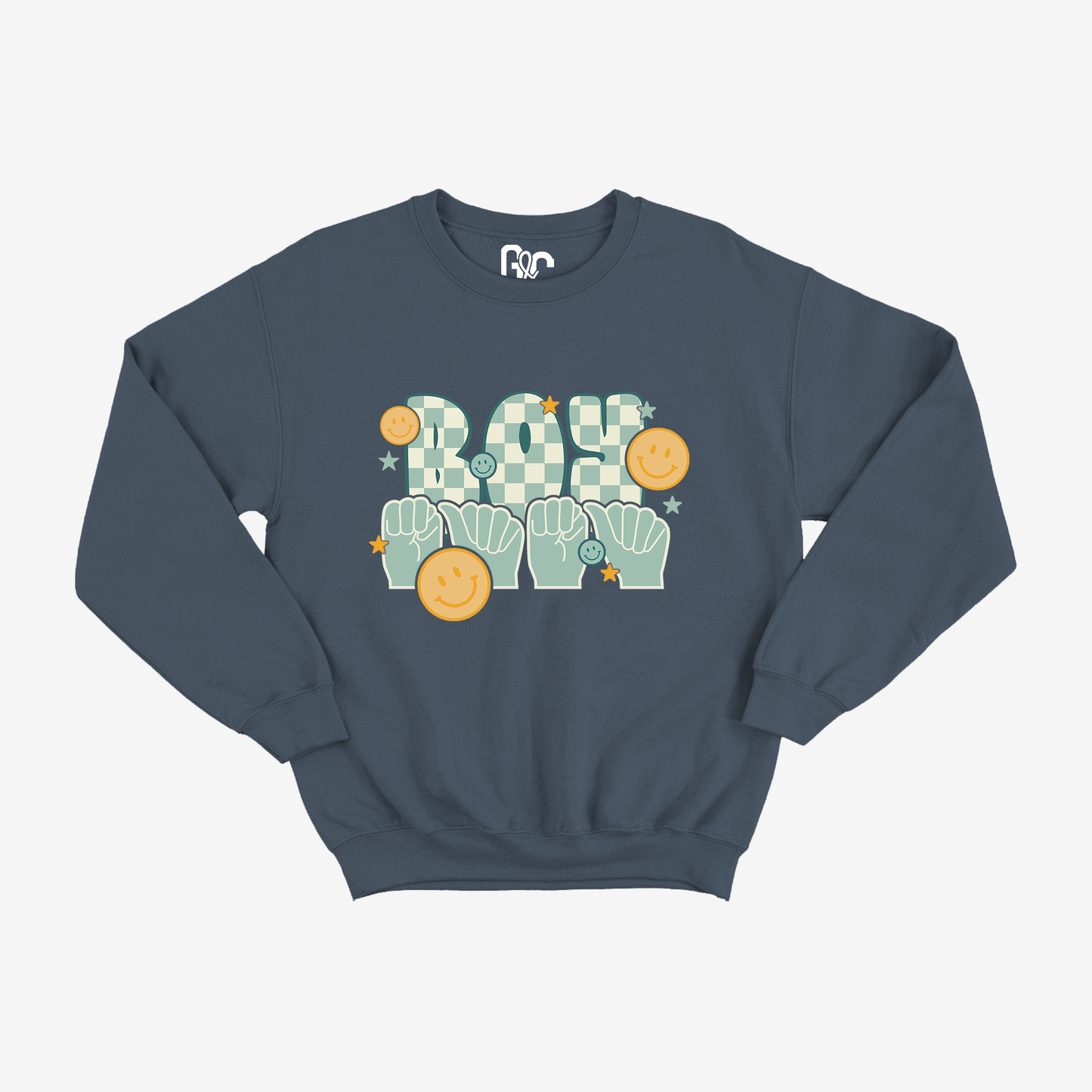 Retro Boy Mama Crewneck