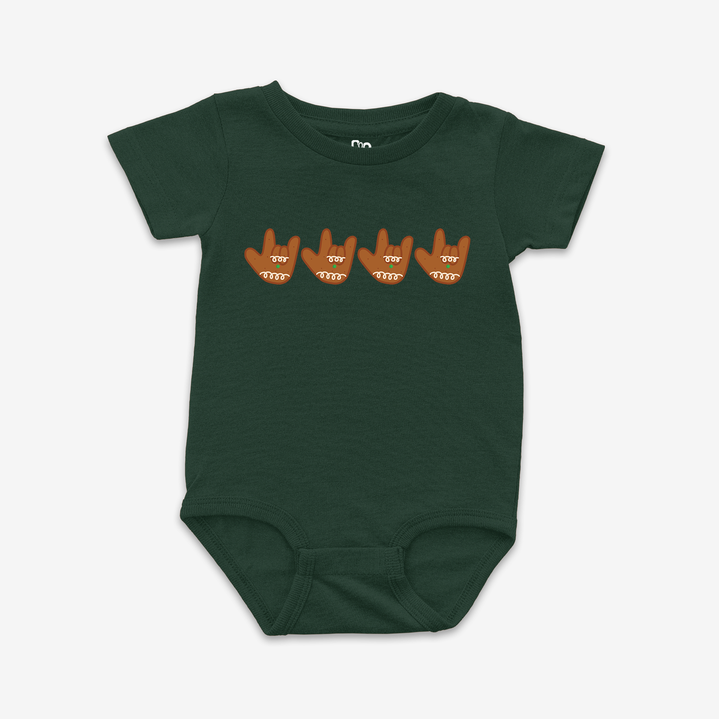 Gingerbread ILY Onesie Tee