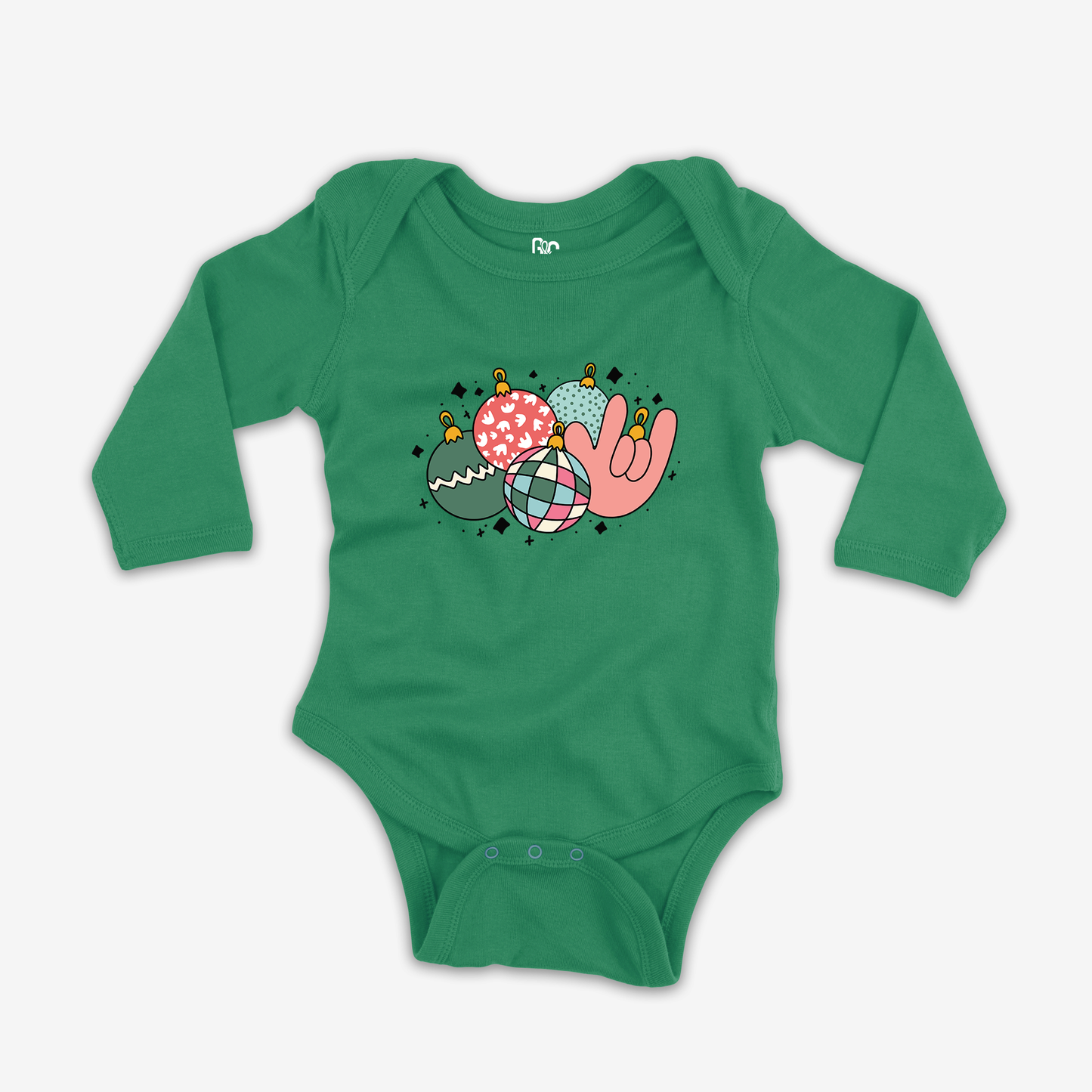 Ornament ILY Onesie Sleeve