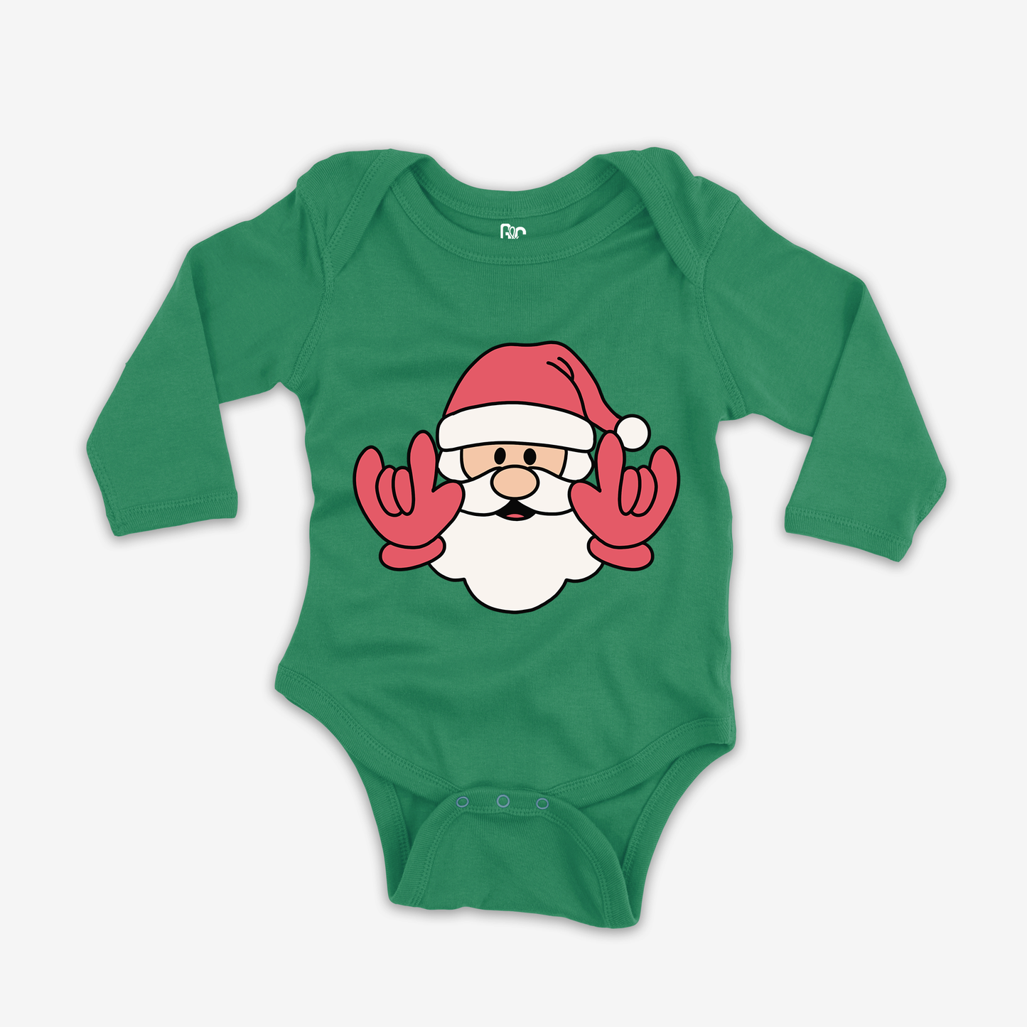 Santa ILY Onesie Sleeve