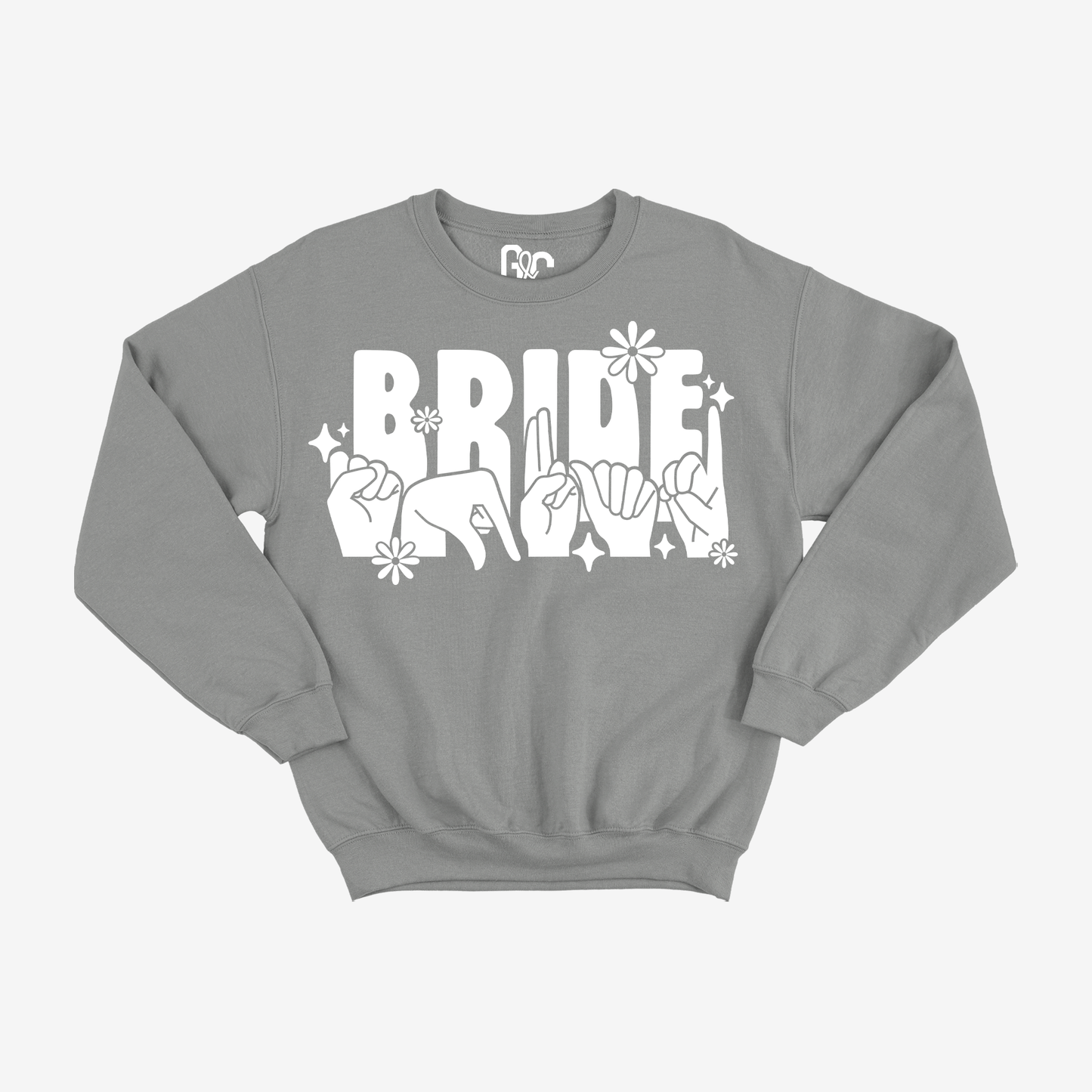 Bride Squad Flower Crewneck