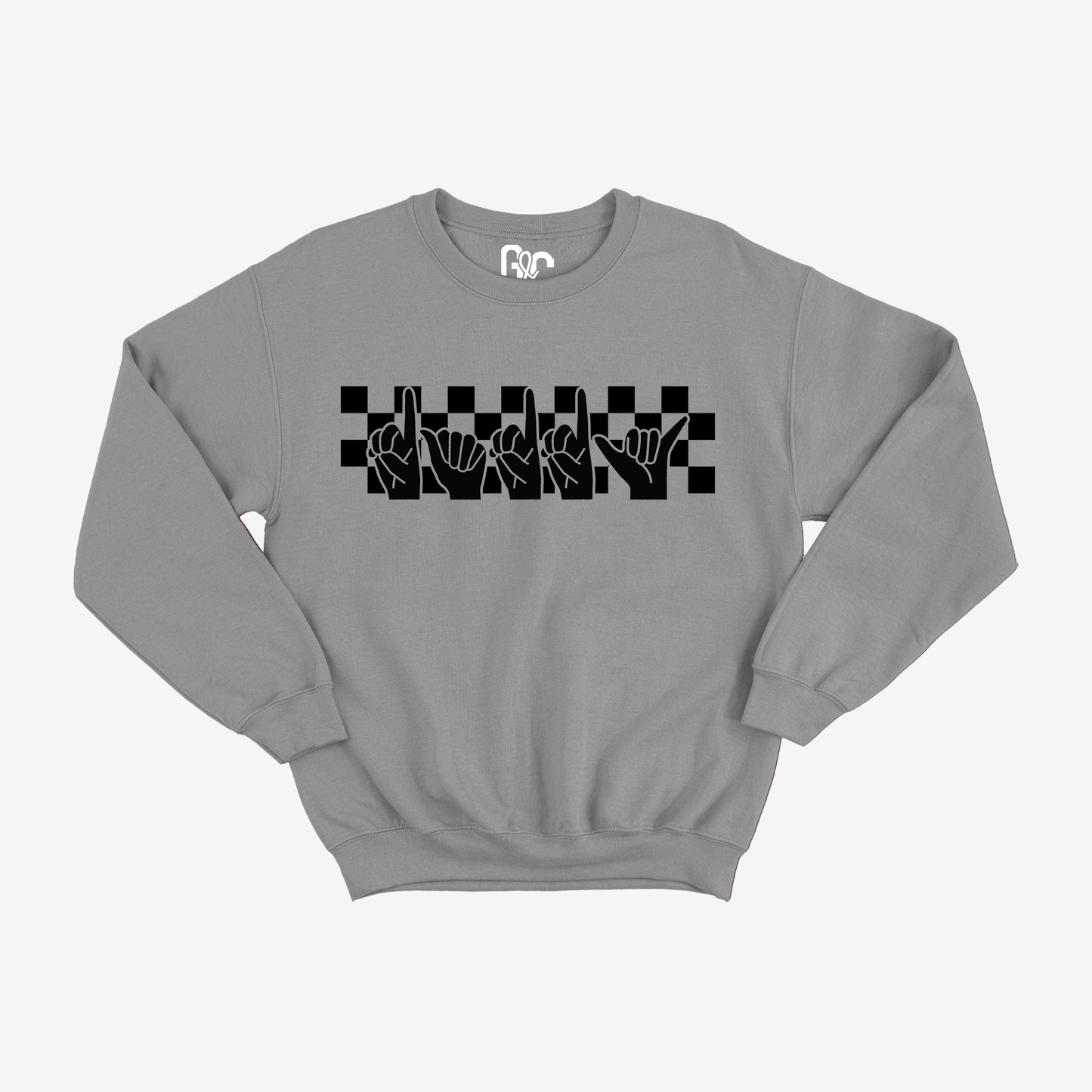 Checked Daddy Crewneck