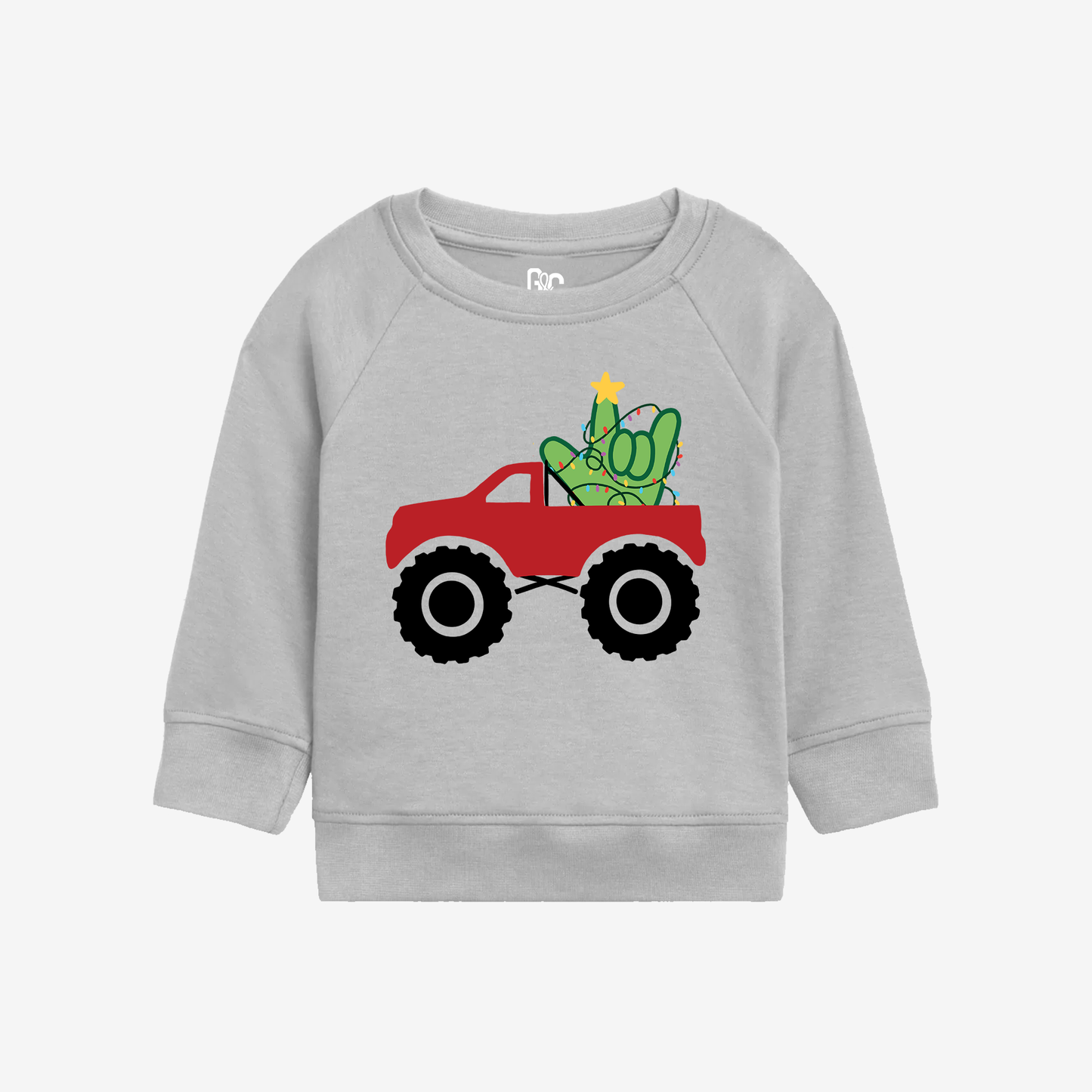 Xmas Truck ILY Toddler Crewneck