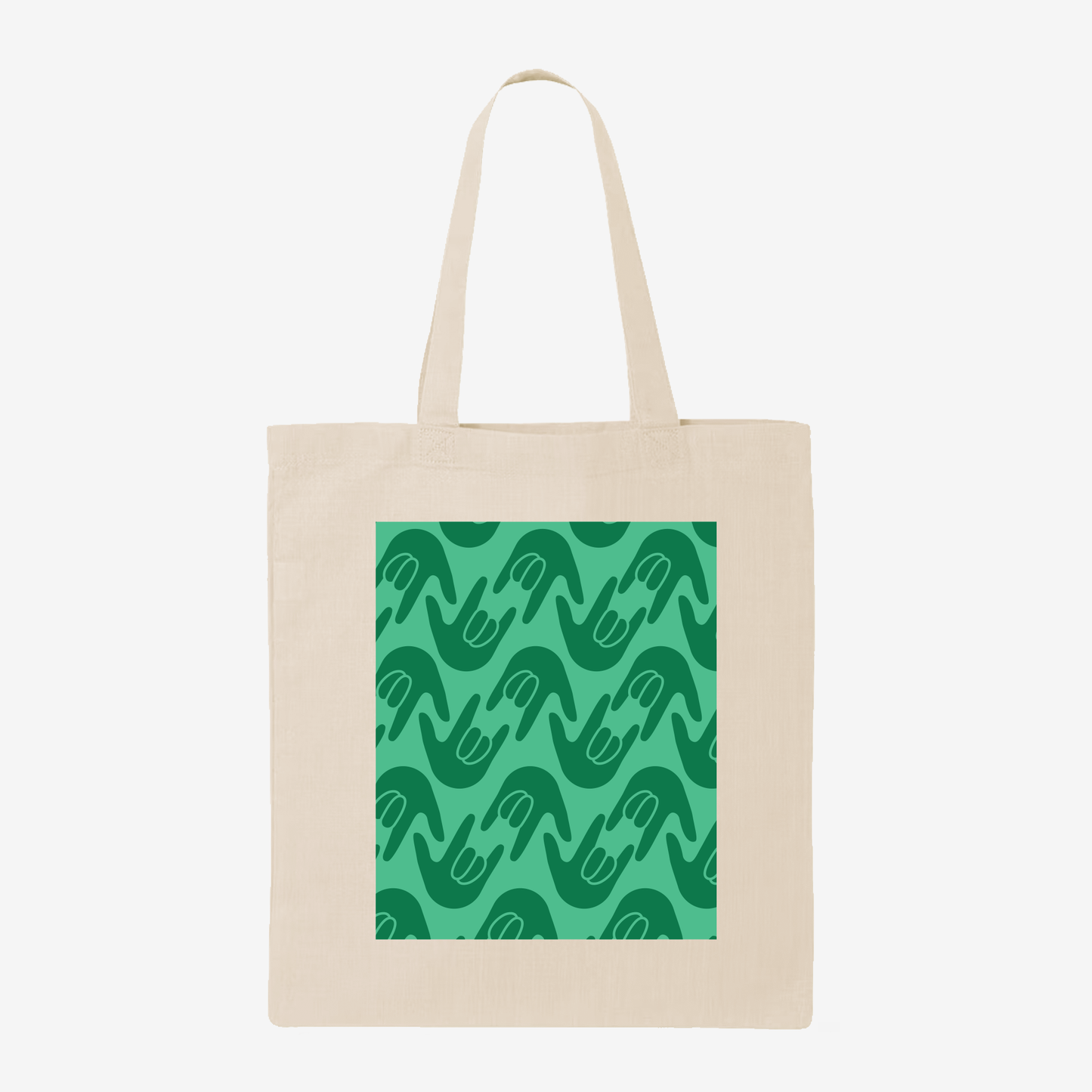 Green ILY Tote Bag