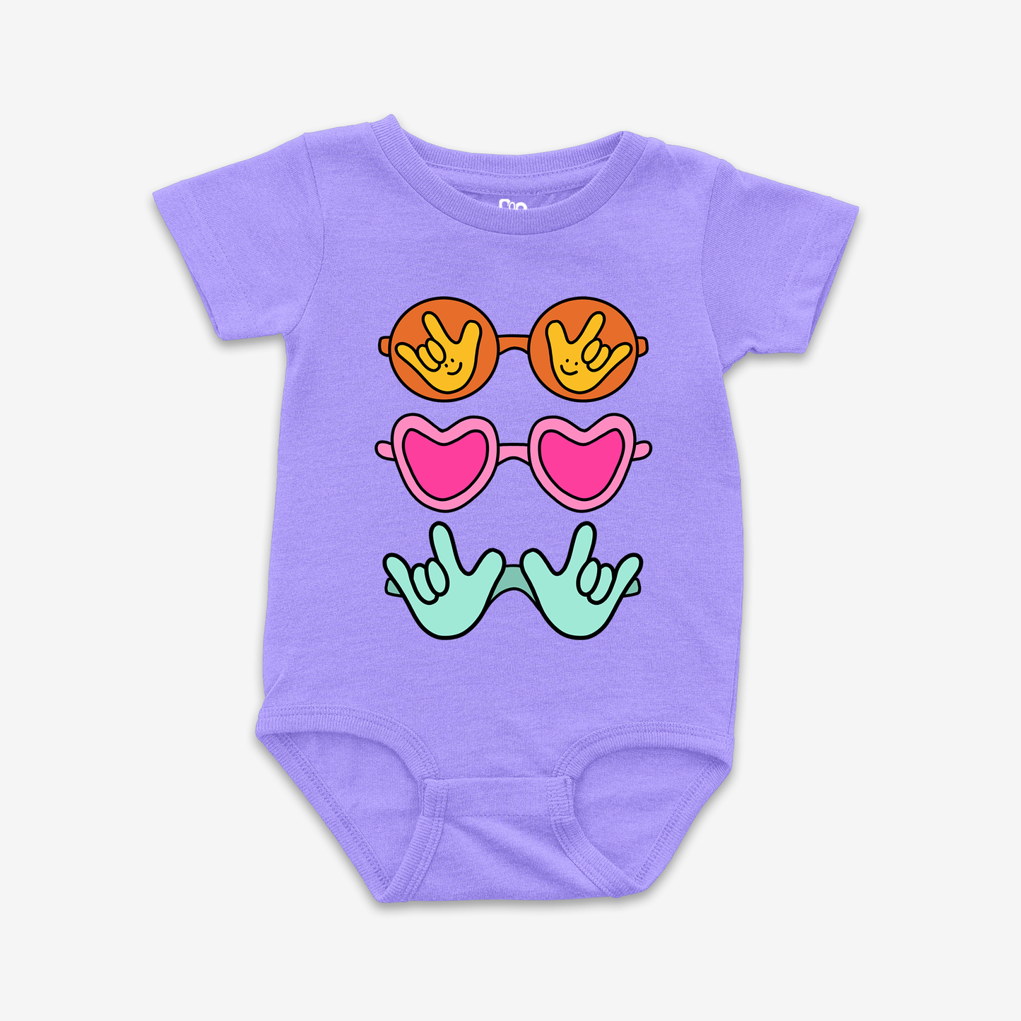 Summer Sunglass ILY Onesie Tee