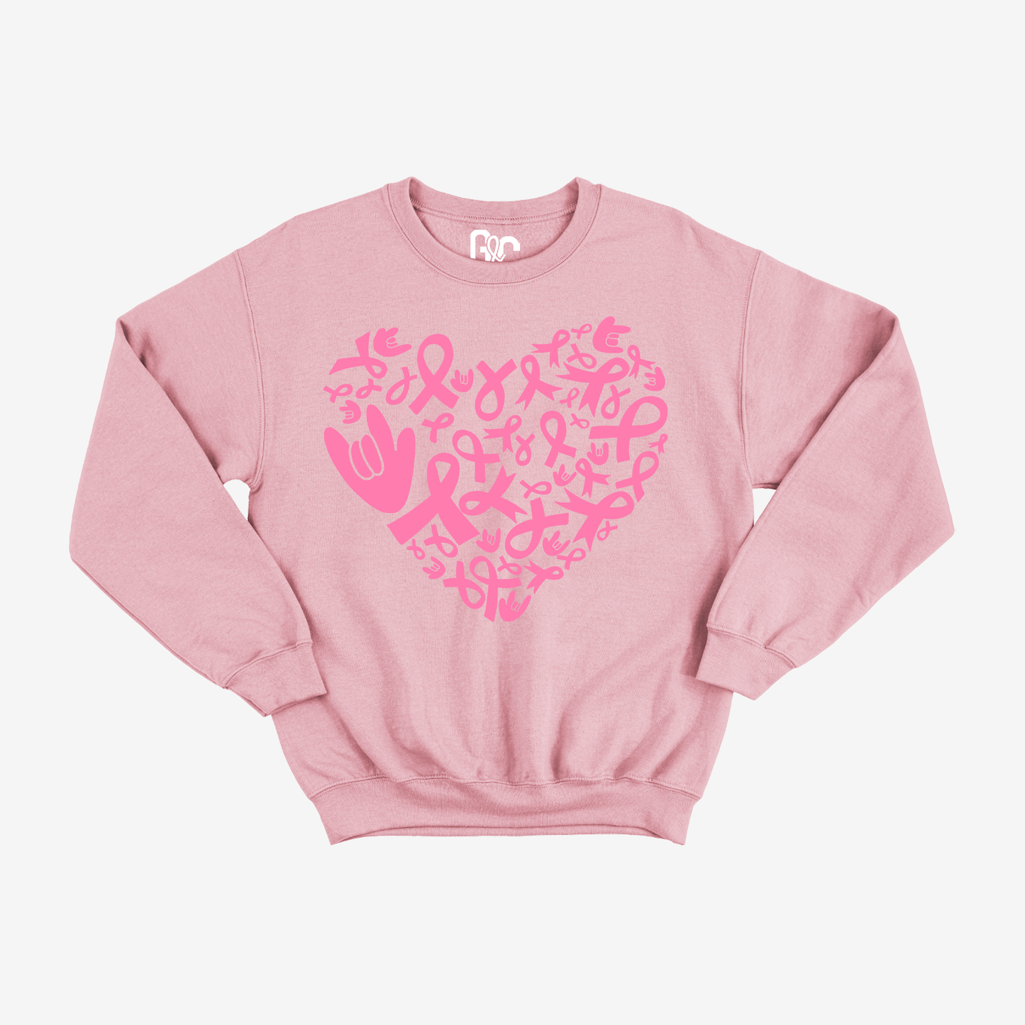 Breast Cancer Heart Crewneck