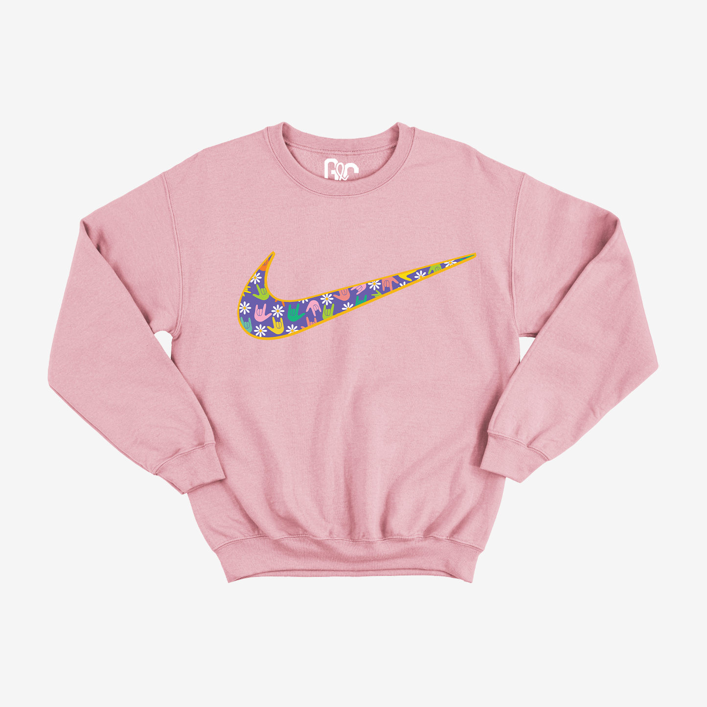 Flower ILY Swoosh Youth Crewneck