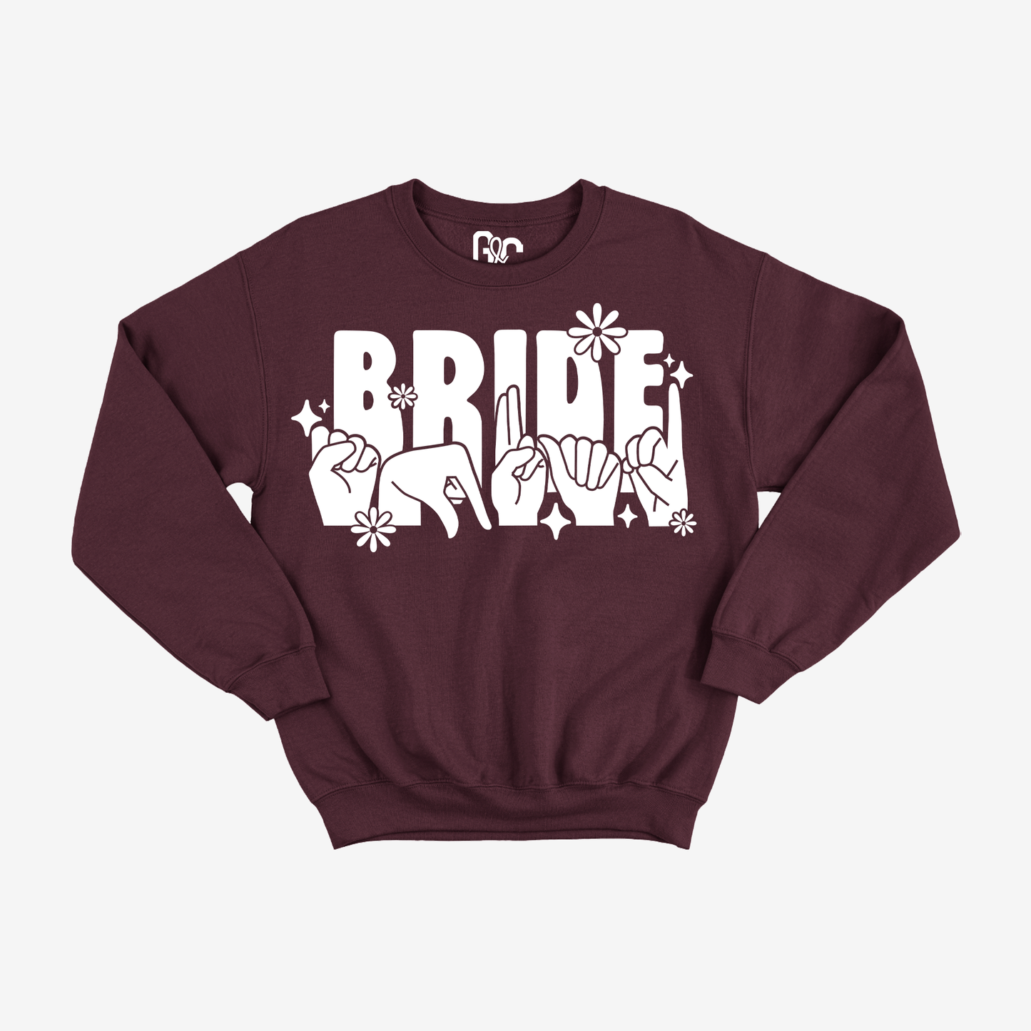 Bride Squad Flower Crewneck