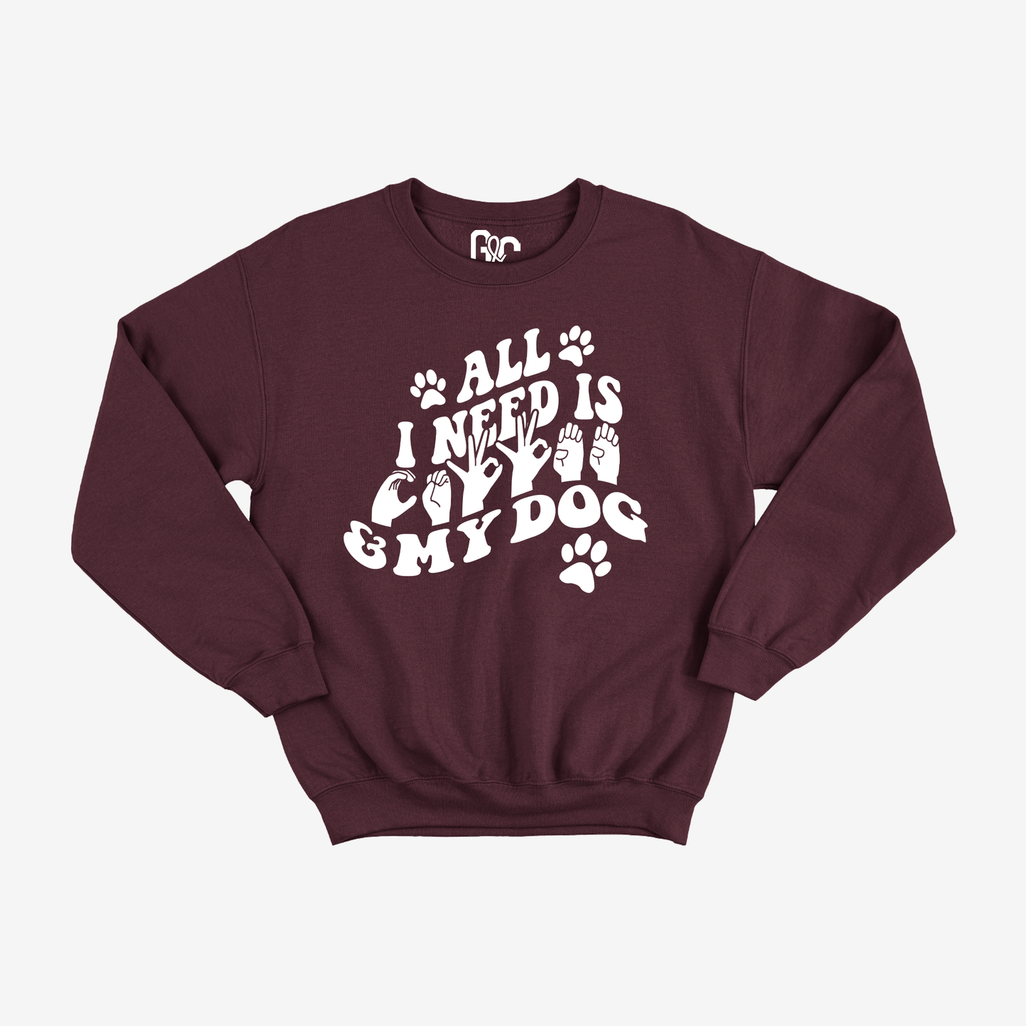 All I Need is Coffee & My Dog Crewneck