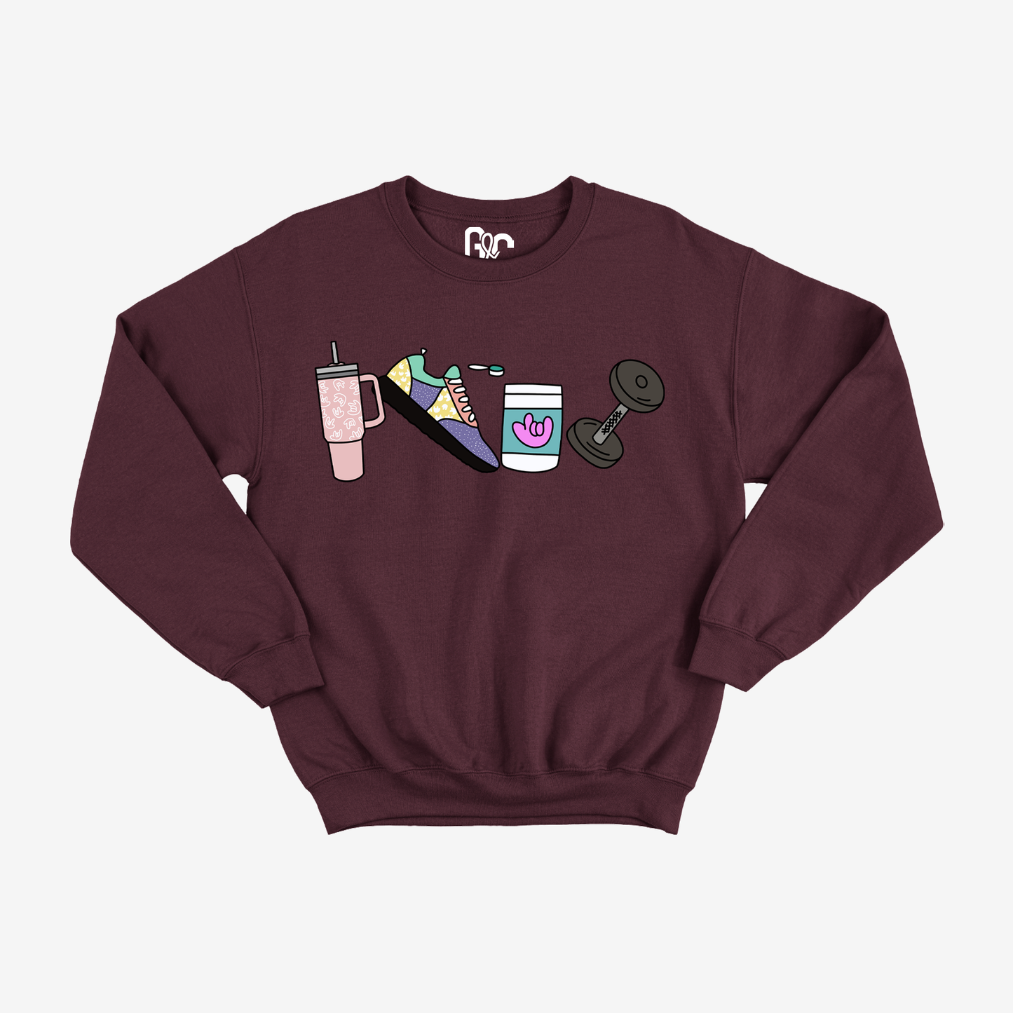 Fitness Doodle Crewneck