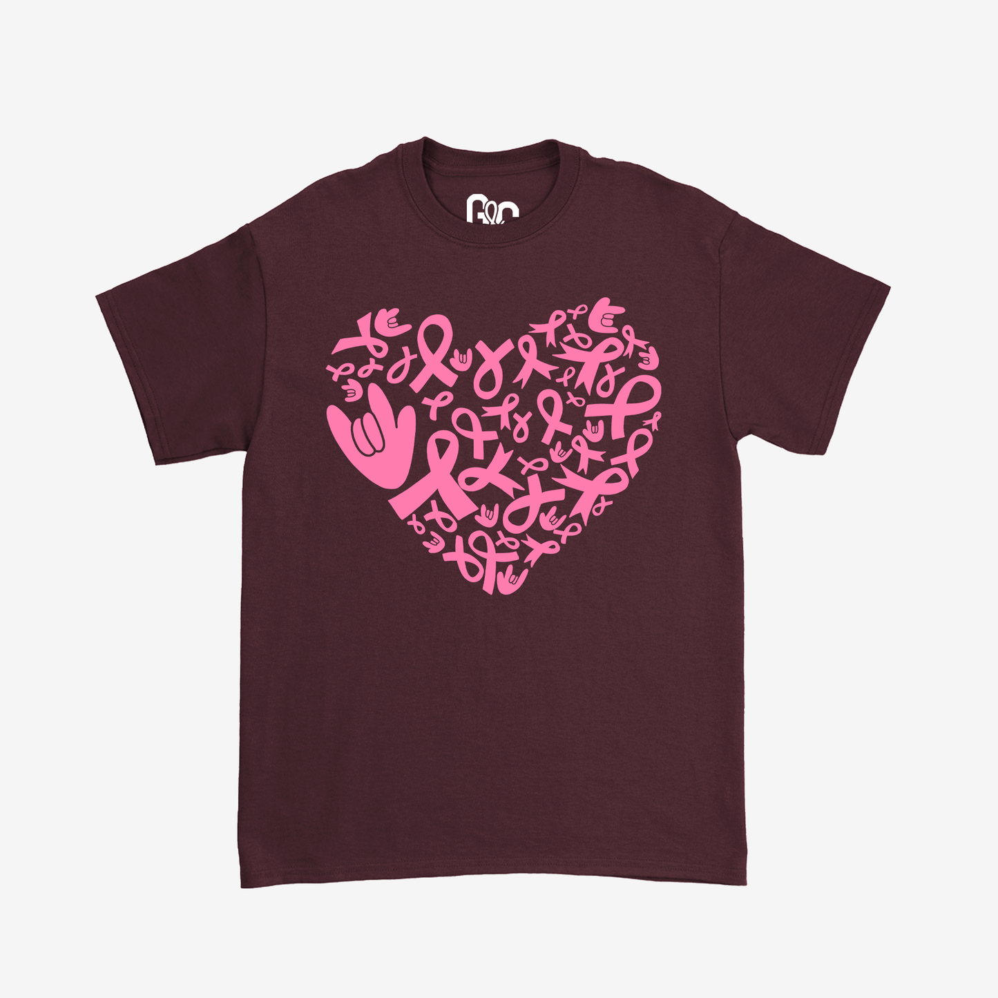 Breast Cancer Heart Tee