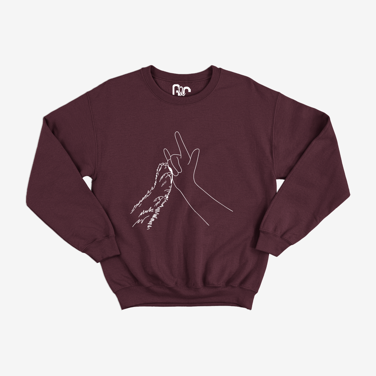 Paw ILY Illustration Crewneck