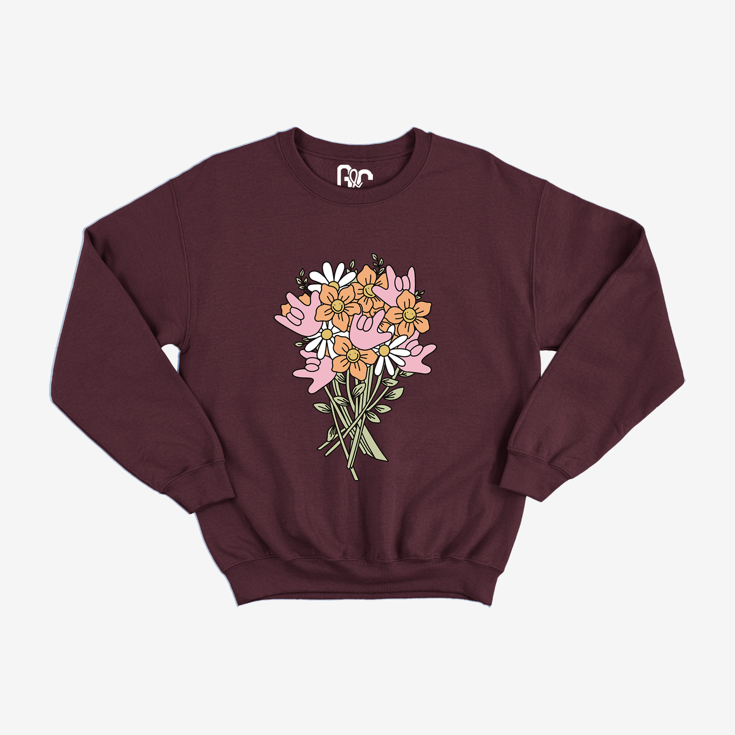ILY Flower Crewneck