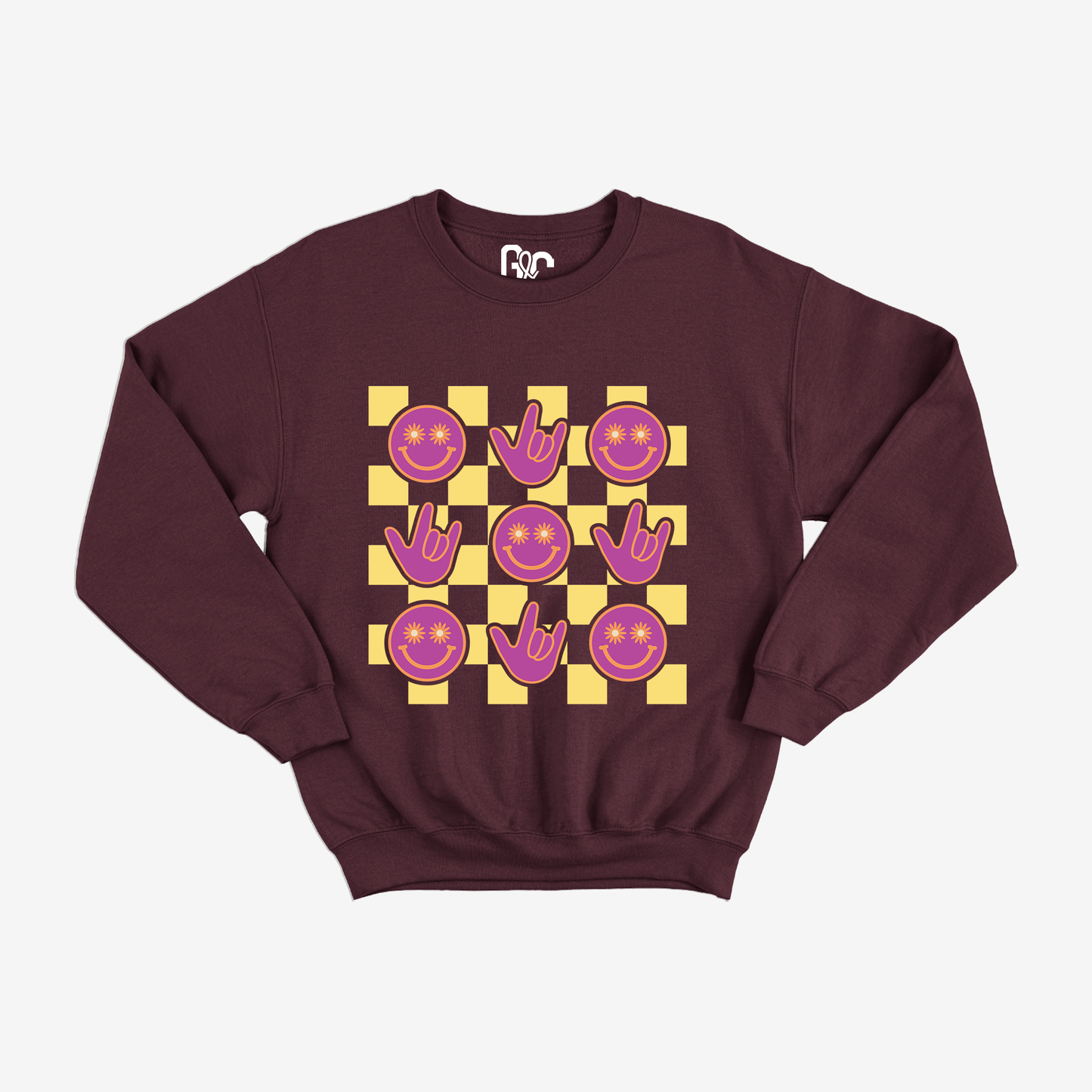 Flower Smiley Crewneck