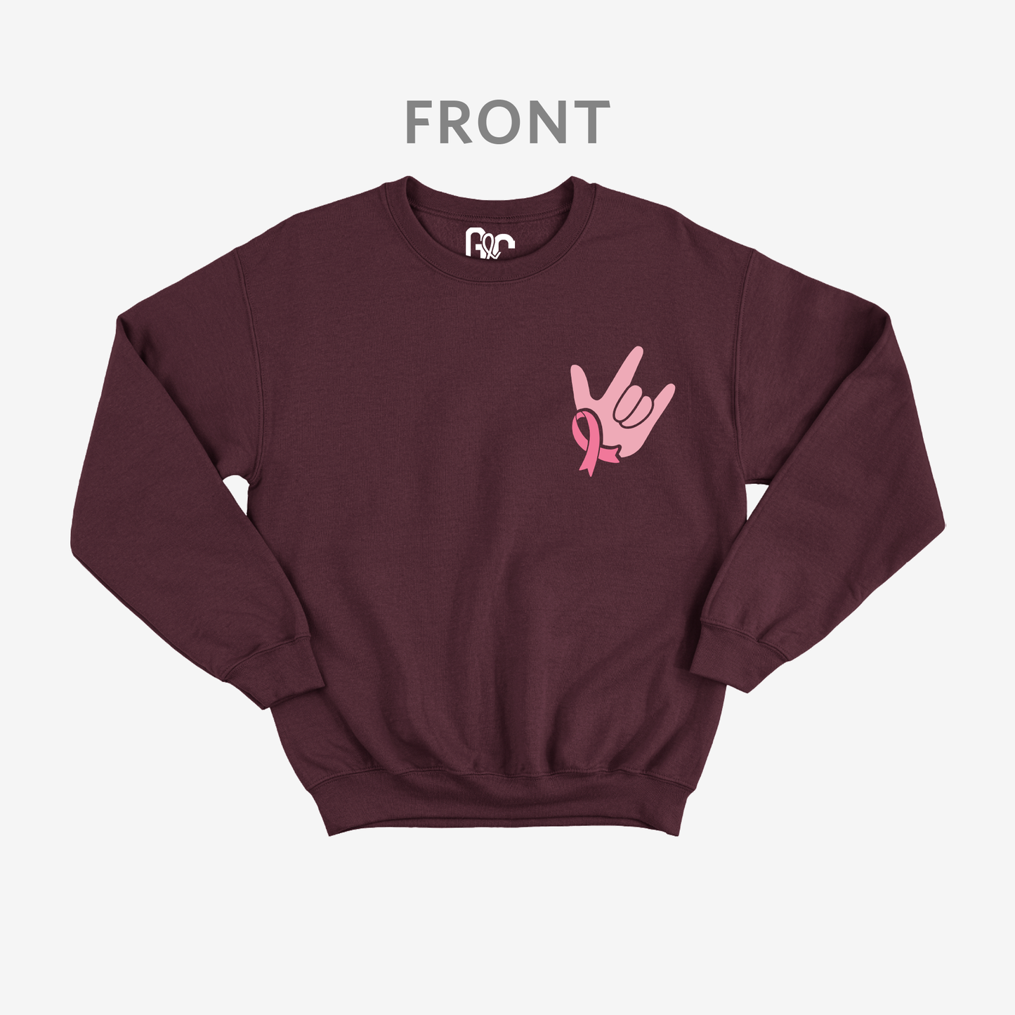 In October we wear pink Crewneck