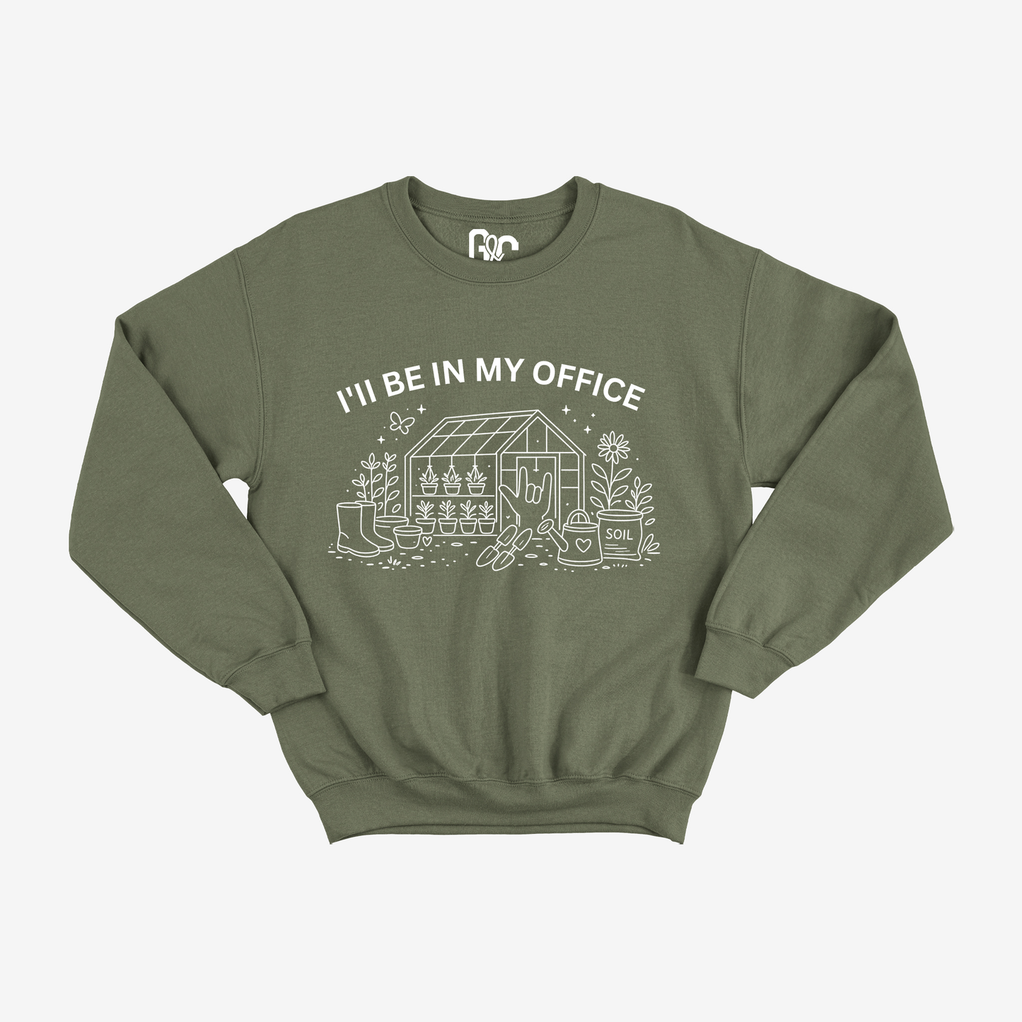 I'll Be in My Office Crewneck