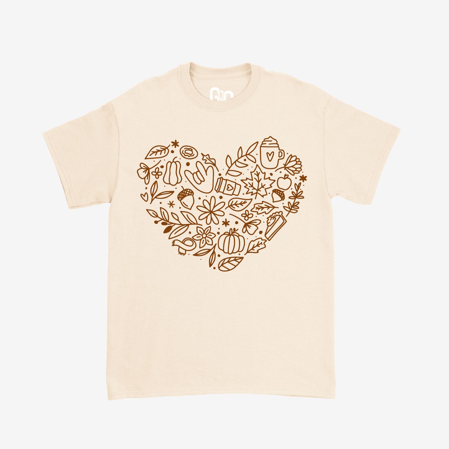 Autumn Heart Doodle Tee