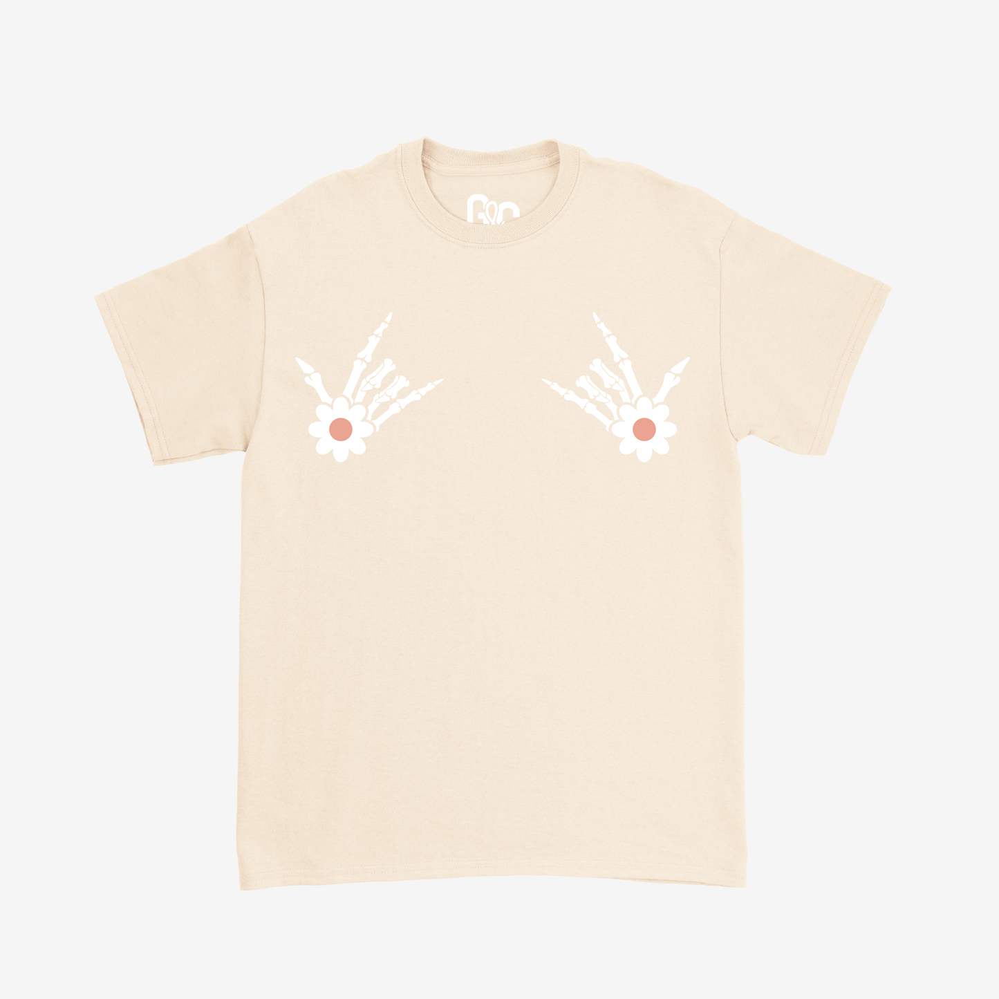 Floral Breast Skeleton & ILY Tee