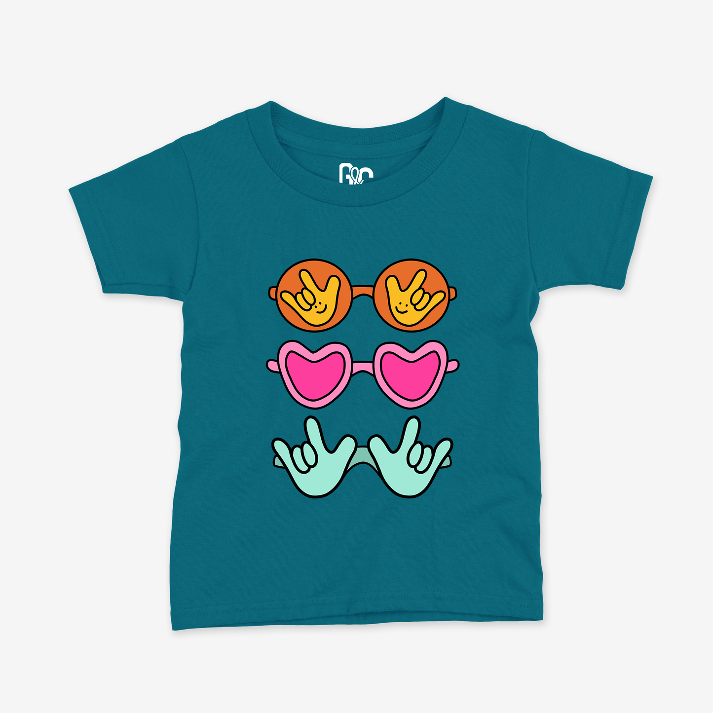 Summer Sunglass ILY Toddler Tee